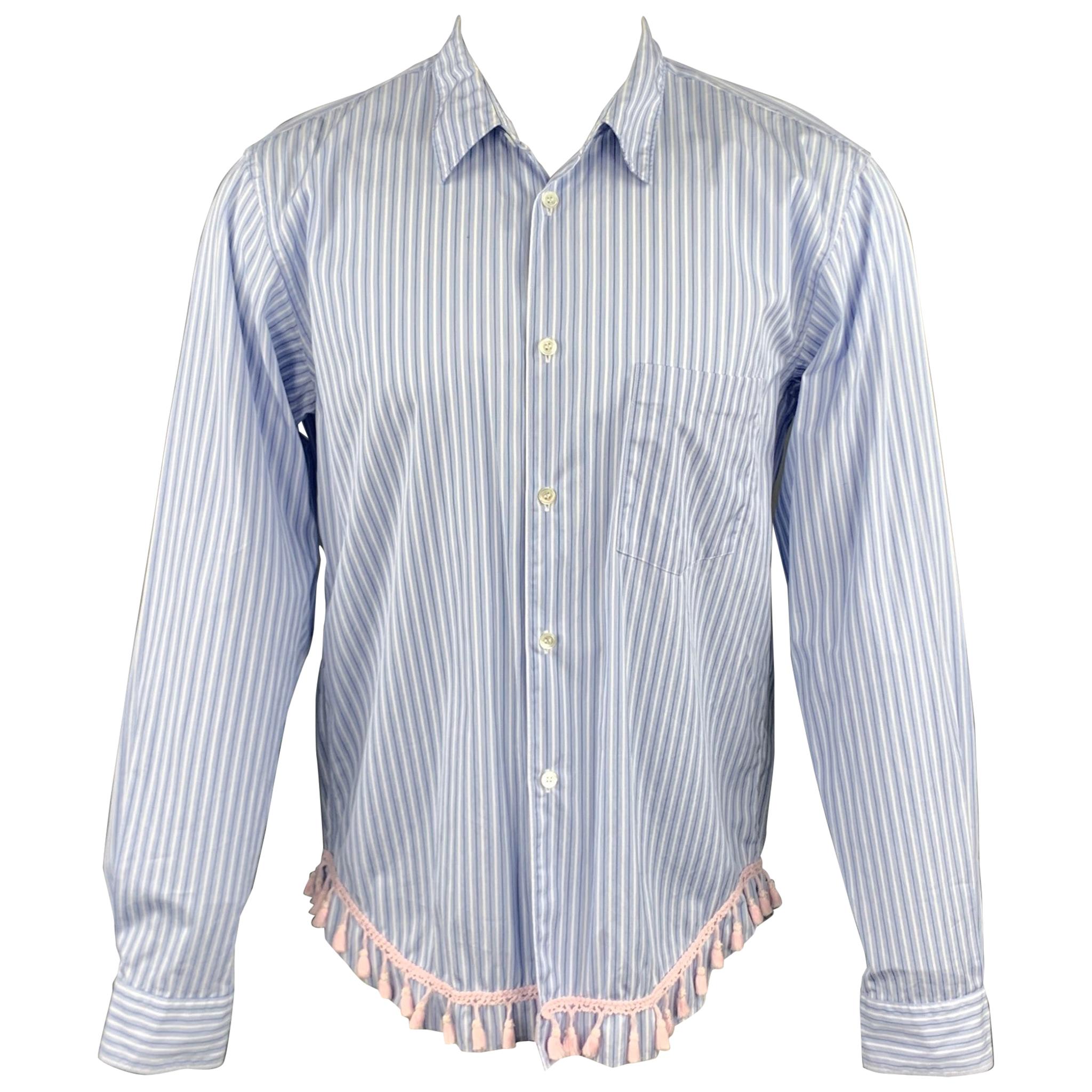 COMME des GARCONS HOMME Tanaka Homme Stripe Long sleeve shirt tops pink