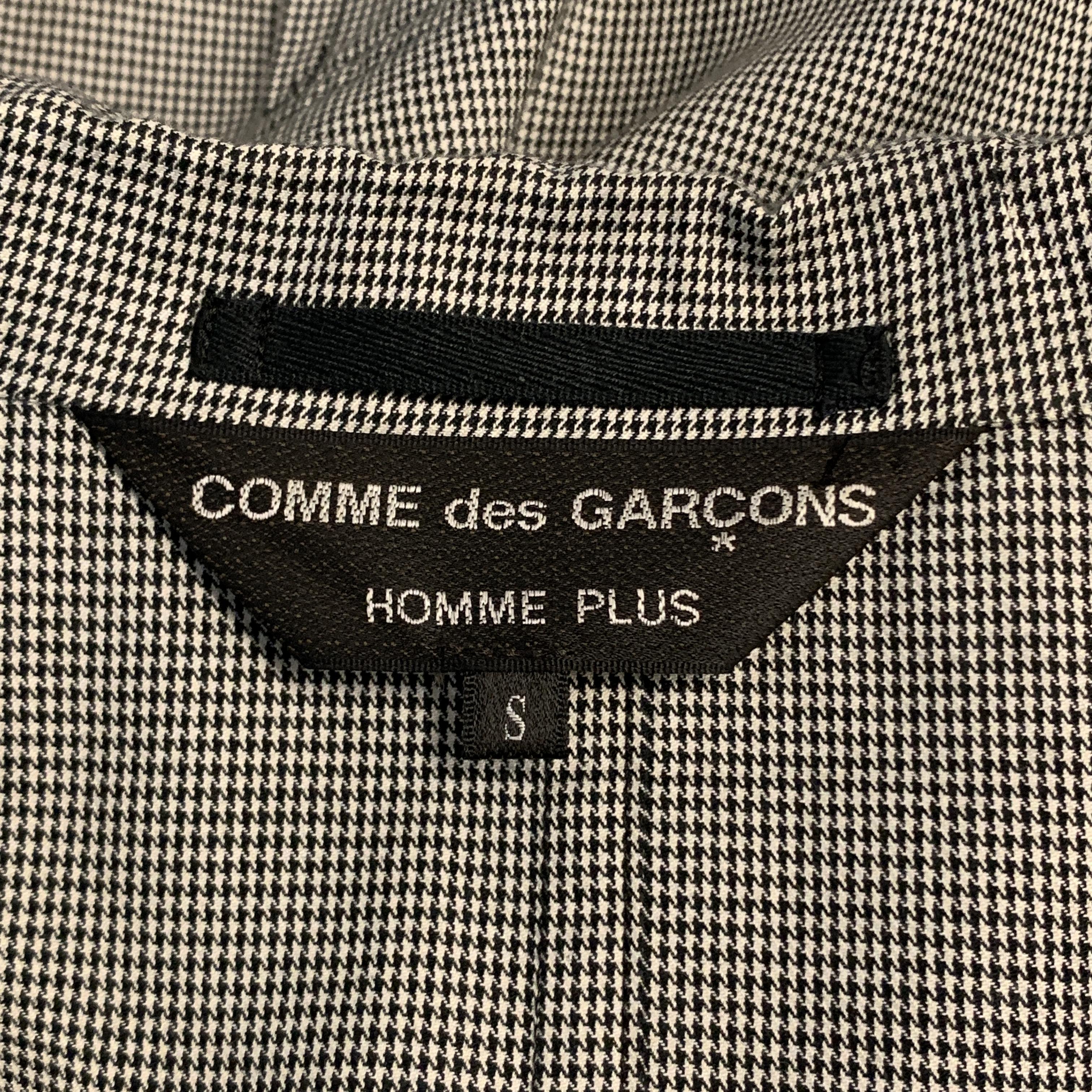 COMME des GARCONS HOMME PLUS Size S Black & White Houndstooth Sport Coat 8