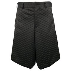 COMME des GARCONS HOMME PLUS Size XS Black Polka Dot Embossed Shorts