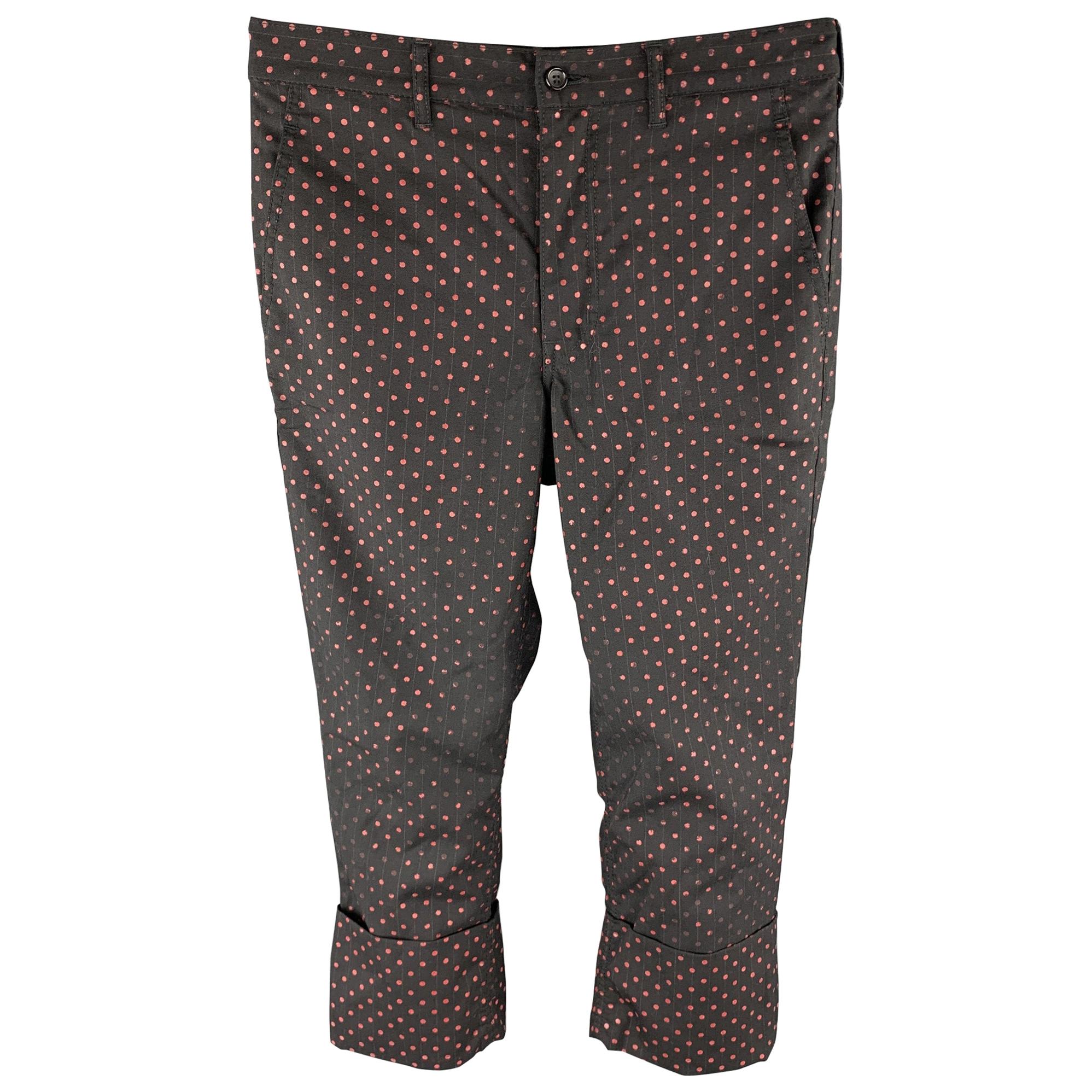 COMME des GARCONS wool Glitter Honeycomb Gaucho Pants Pants GO-P026 black L main image 0