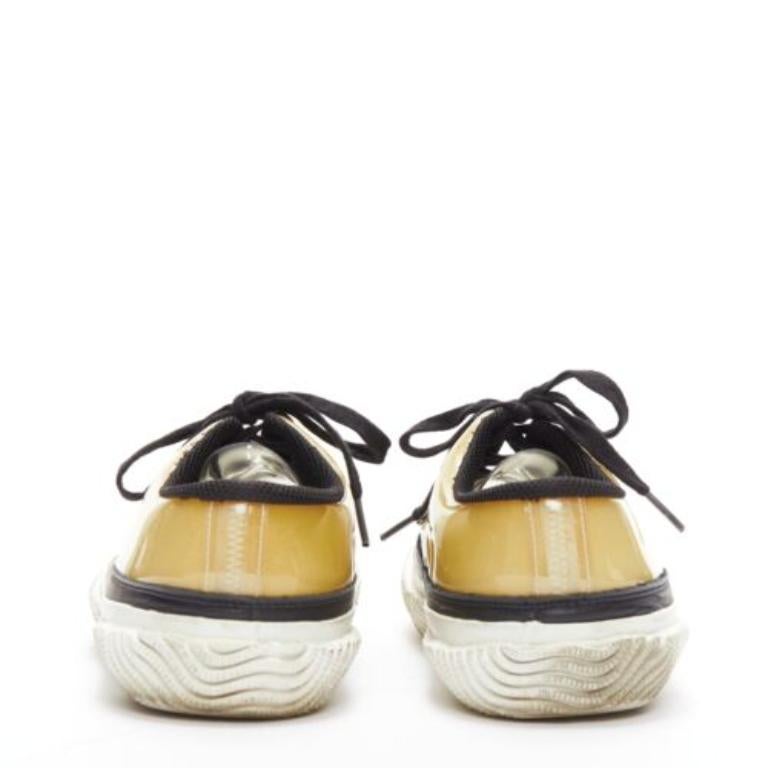 COMME DES GARCONS HOMME PLUS Baskets Switching en mousse PVC beige clair EU42 Pour femmes en vente
