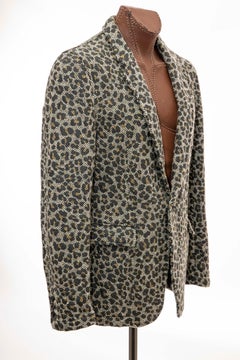 Comme des Garcons Homme Plus Wool Tweed Leopard Print Blazer, Fall 2009