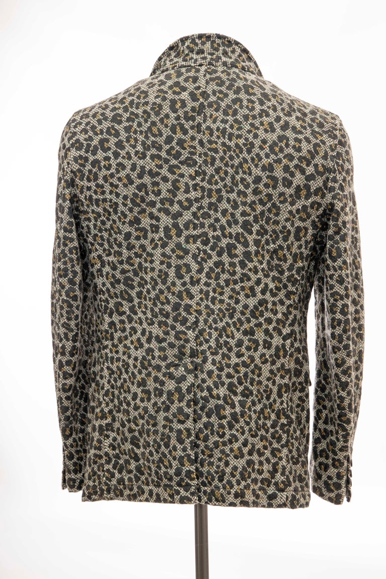 Comme des Garcons Homme Plus Wool Tweed Leopard Print Blazer, Fall 2009 ...