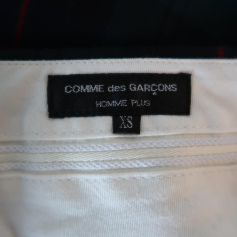 COMME des GARCONS HOMME PLUS XS Tartan Plaid Pleated Kilt Shorts at ...