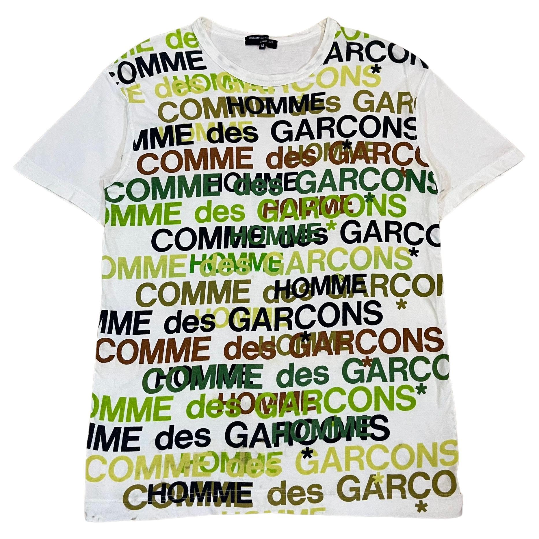 Comme Des Garcons HOMME S/S2012 - T-shirt avec texte en surimpression en vente