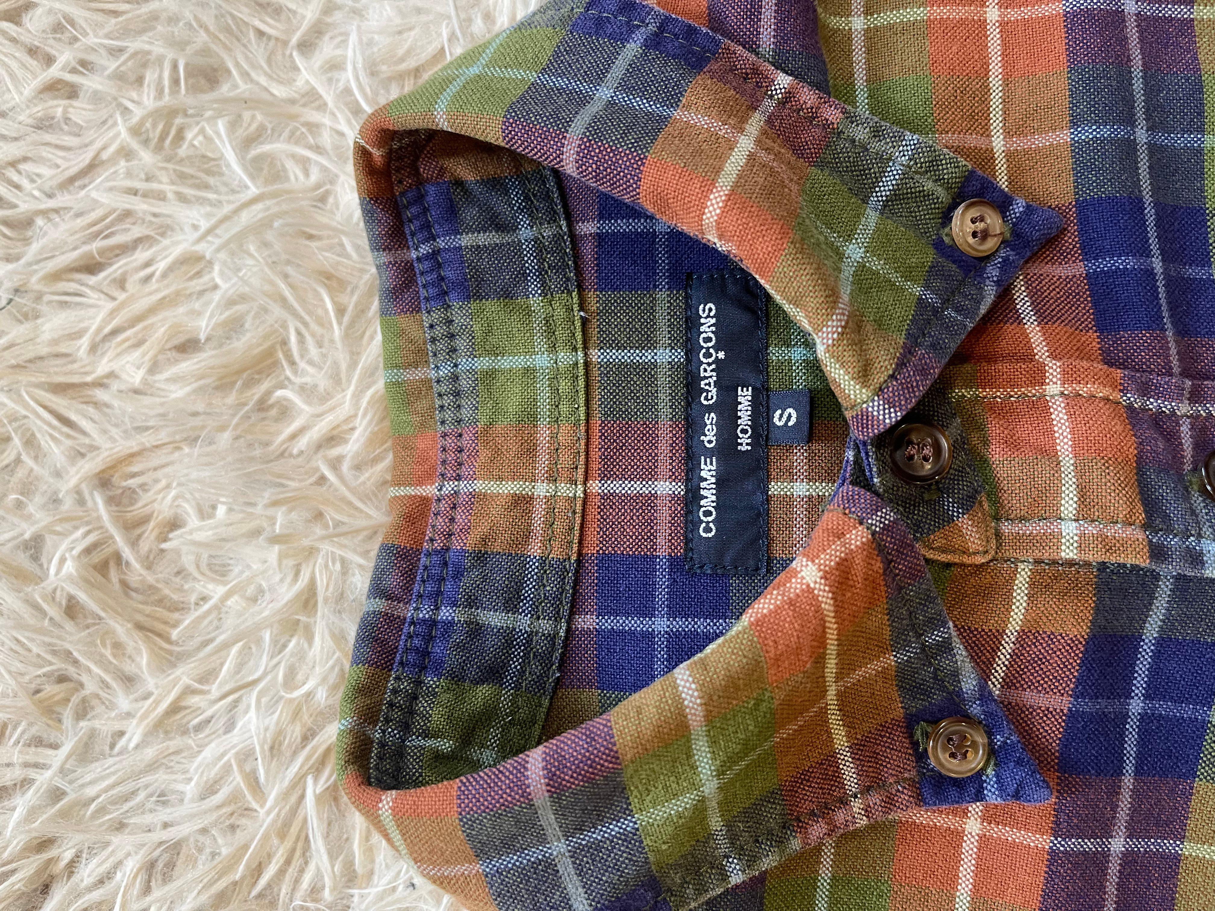 Comme Des Garcons HOMME S/S2016 Plaid Shirt In Excellent Condition For Sale In Seattle, WA