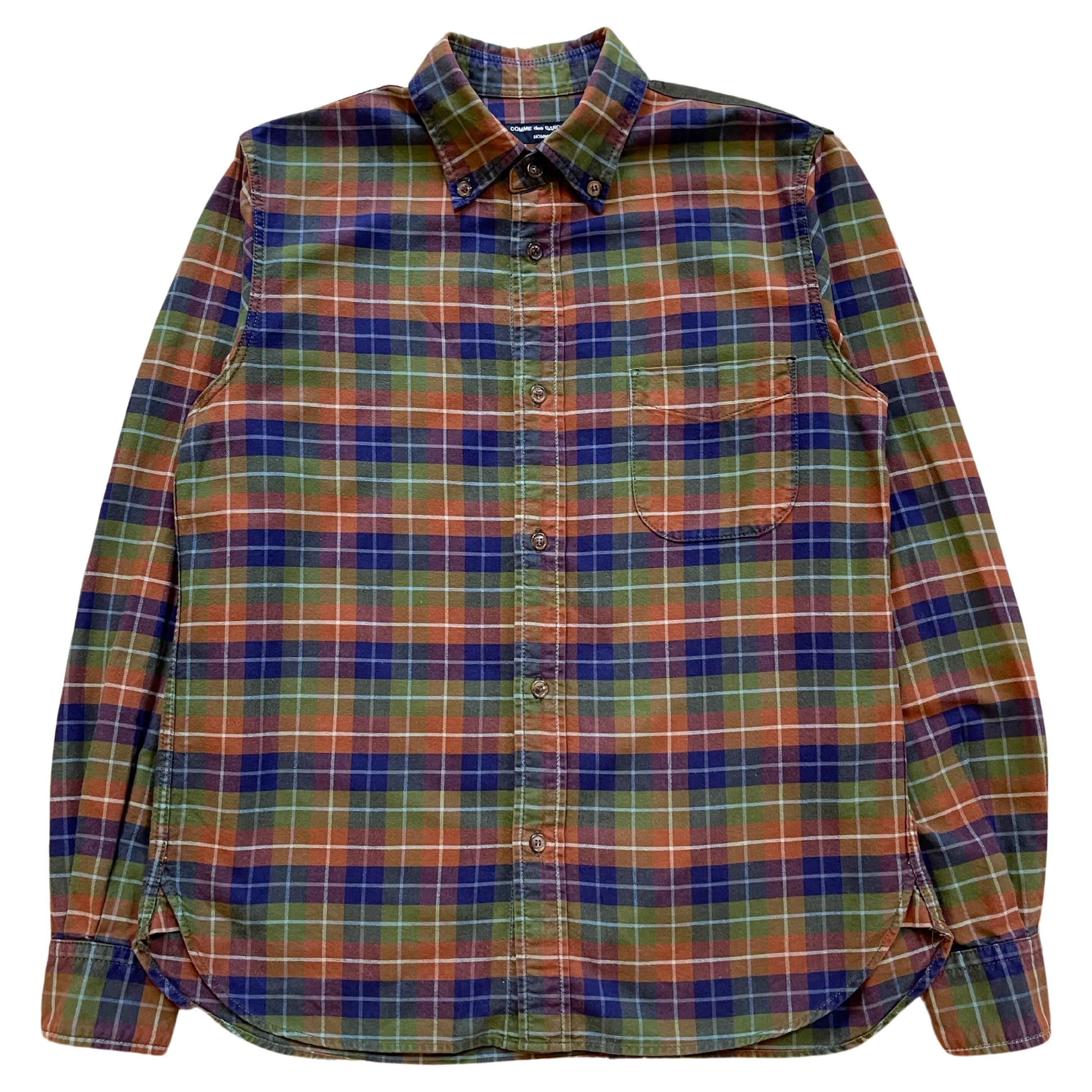 Comme Des Garcons HOMME S/S2016 Plaid Shirt For Sale at 1stDibs
