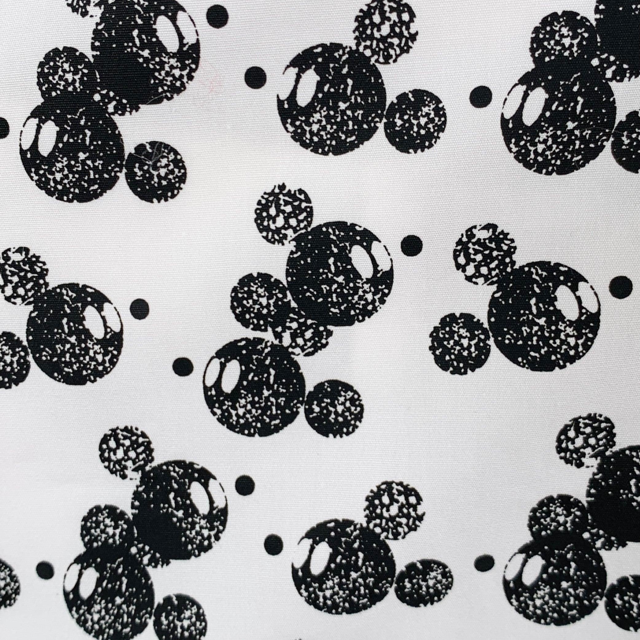 COMME des GARCONS HOMME x DISNEY long sleeve shirt
in a white cotton woven fabric featuring an abstract Mickey Mouse head pattern, one pocket, and button closure. Made in Japan.New with Tags. 

Marked:   L 

Measurements: 
 
Shoulder: 18 inches