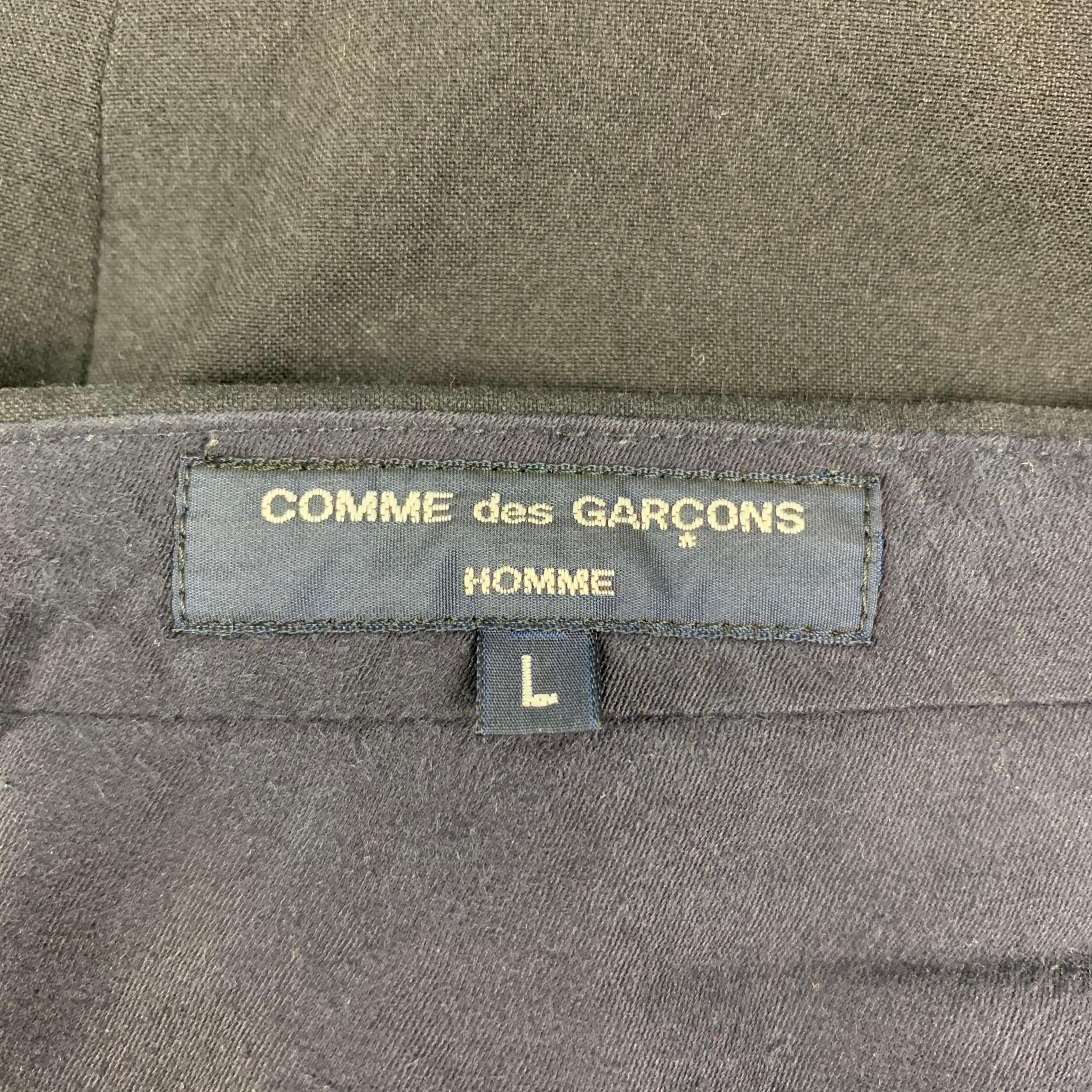 COMME des GARCONS HOMME Size L Navy Patchwork Nylon Cotton Casual Pants 1