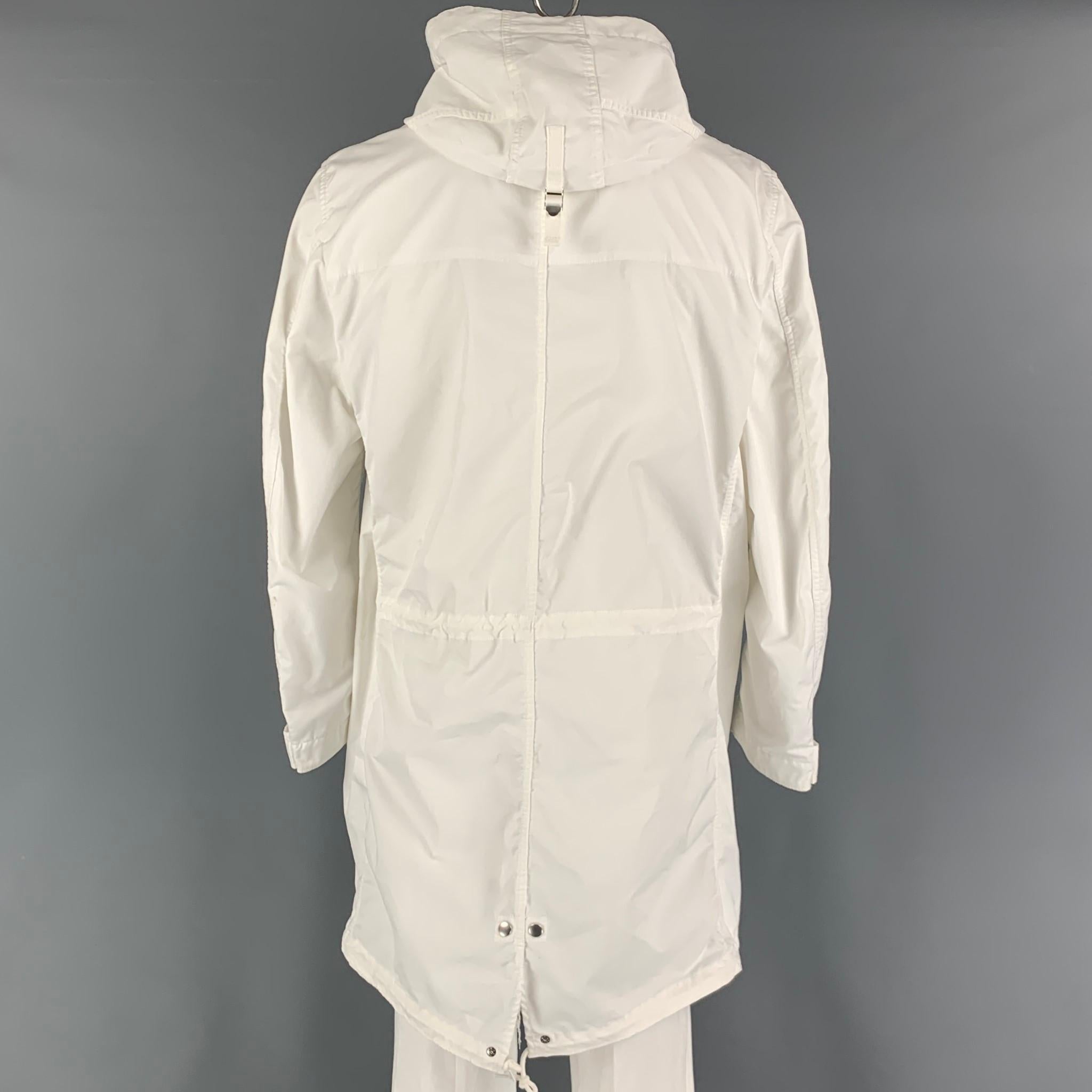 COMME des GARCONS HOMME Size L Solid Polyester Parka Coat In Good Condition In San Francisco, CA