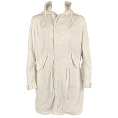 COMME des GARCONS HOMME Size L Solid Polyester Parka Coat