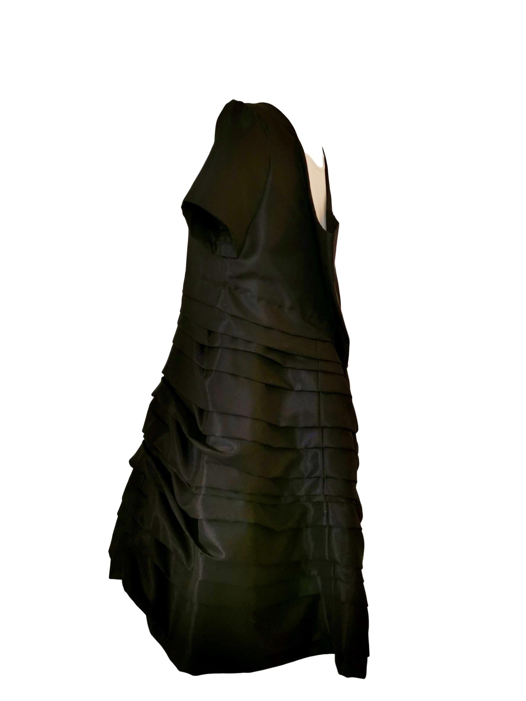 Comme des Garcons Horizontal Pleated Dress with Back Flap 1994 For Sale 4