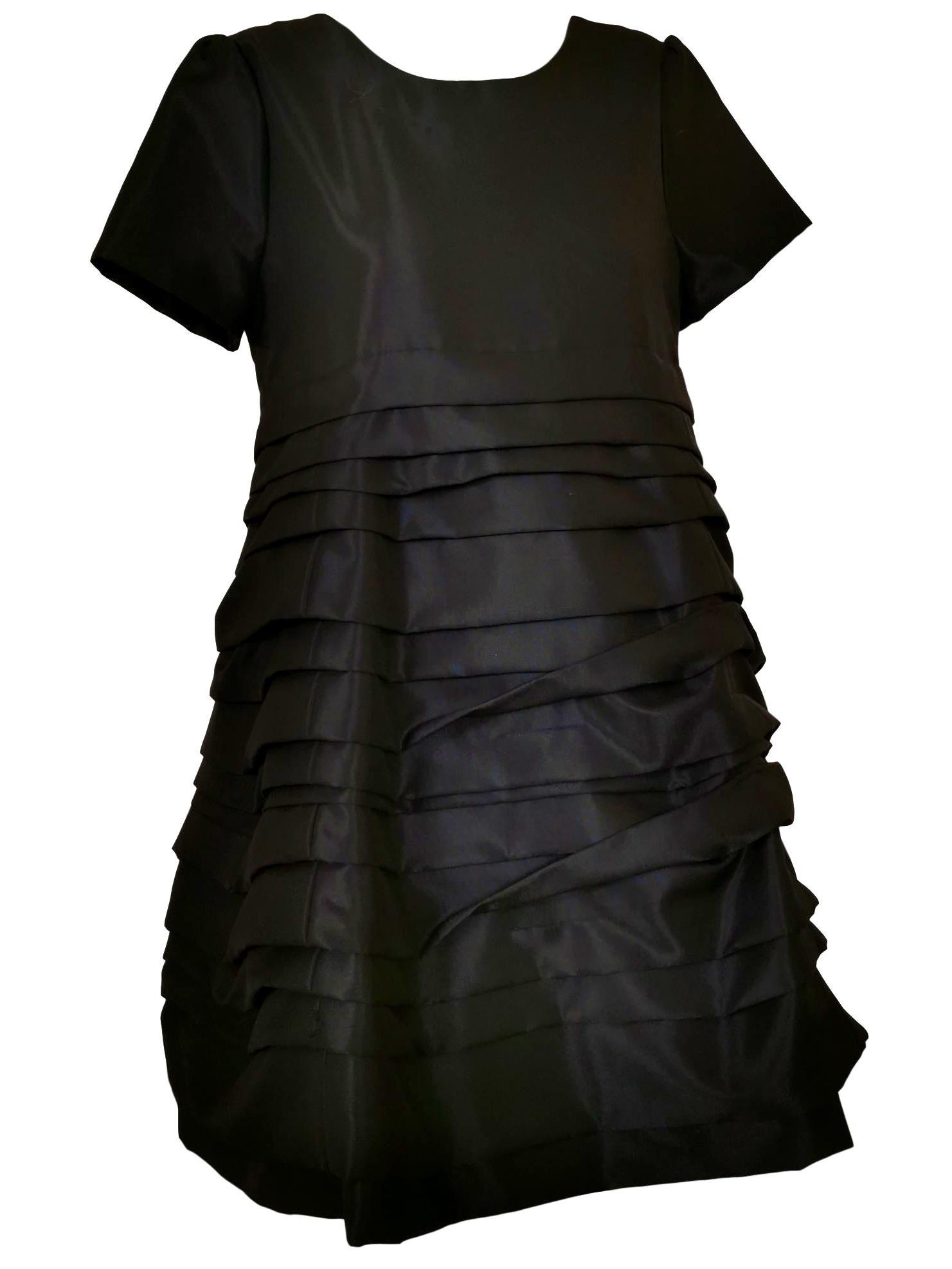 Comme des Garcons Horizontal Pleated Dress with Back Flap 1994 For Sale 3