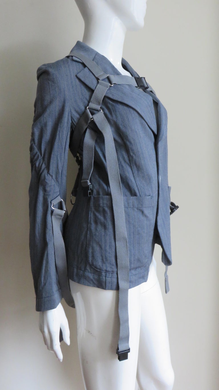 Comme des Garcons Jacket with Straps AD 2002 For Sale 4