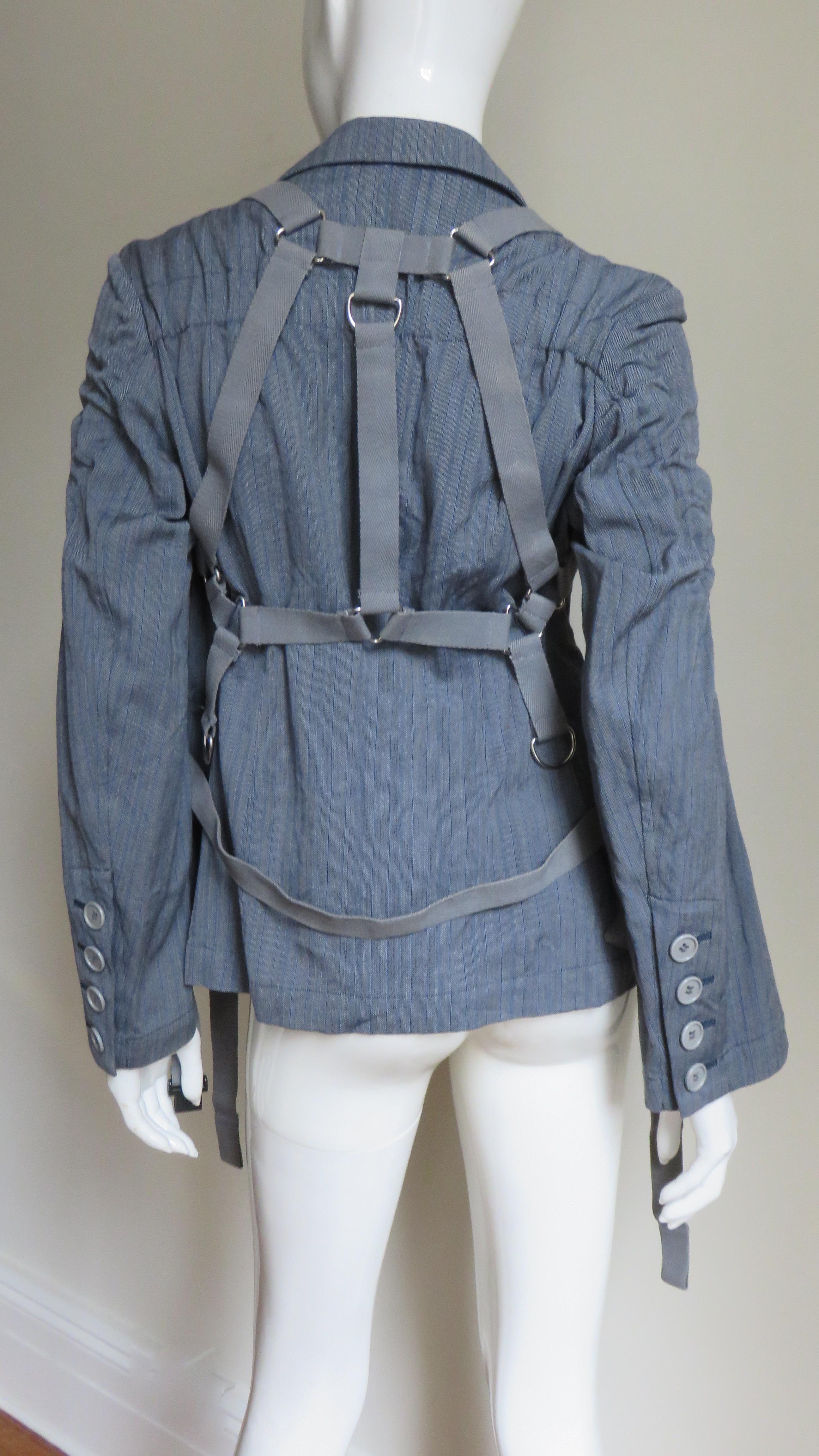 Comme des Garcons Jacket with Straps AD 2002 For Sale 3