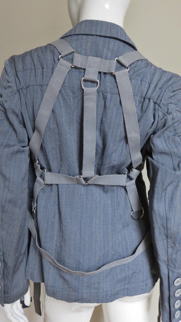 Comme des Garcons Jacket with Straps AD 2002 For Sale 7