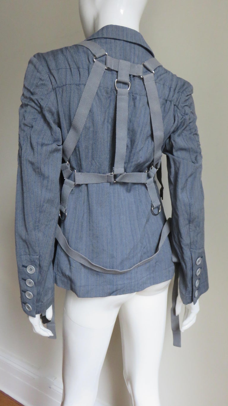Comme des Garcons Jacket with Straps AD 2002 For Sale 11