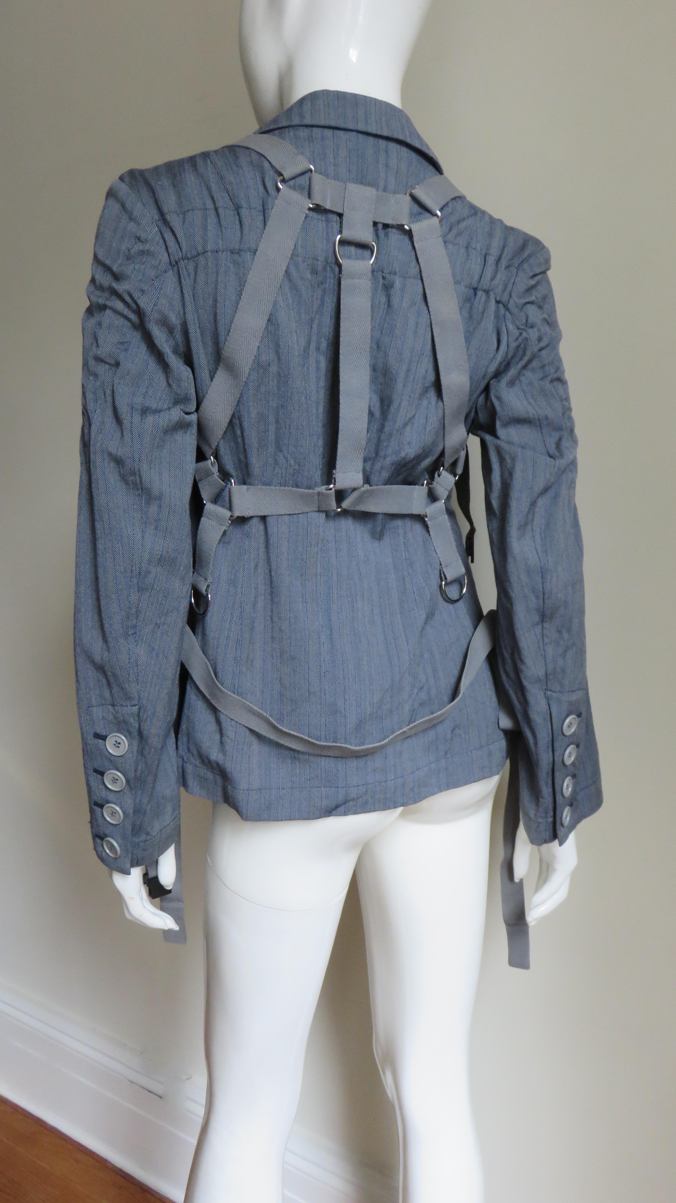 Comme des Garcons Jacket with Straps AD 2002 For Sale 6
