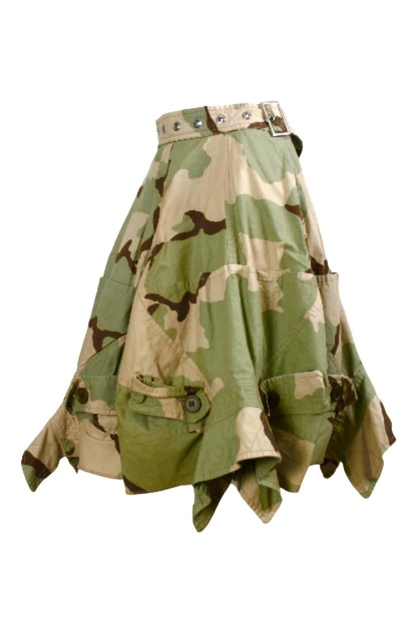 Comme des Garcons Junya Watanabe 2005 Collection Camouflage Jacket Back Skirt 2