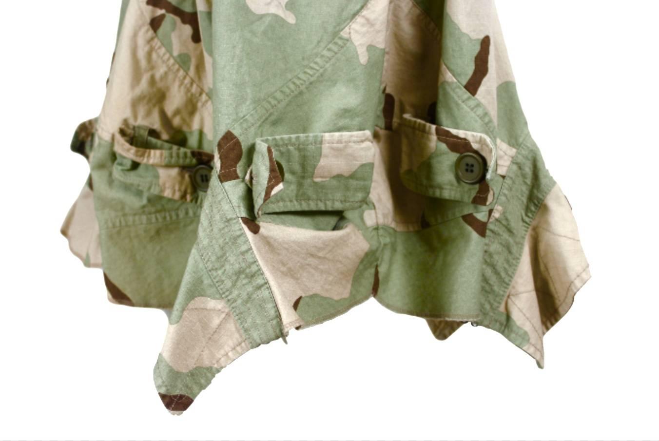 Comme des Garcons Junya Watanabe 2005 Collection Camouflage Jacket Back Skirt 3