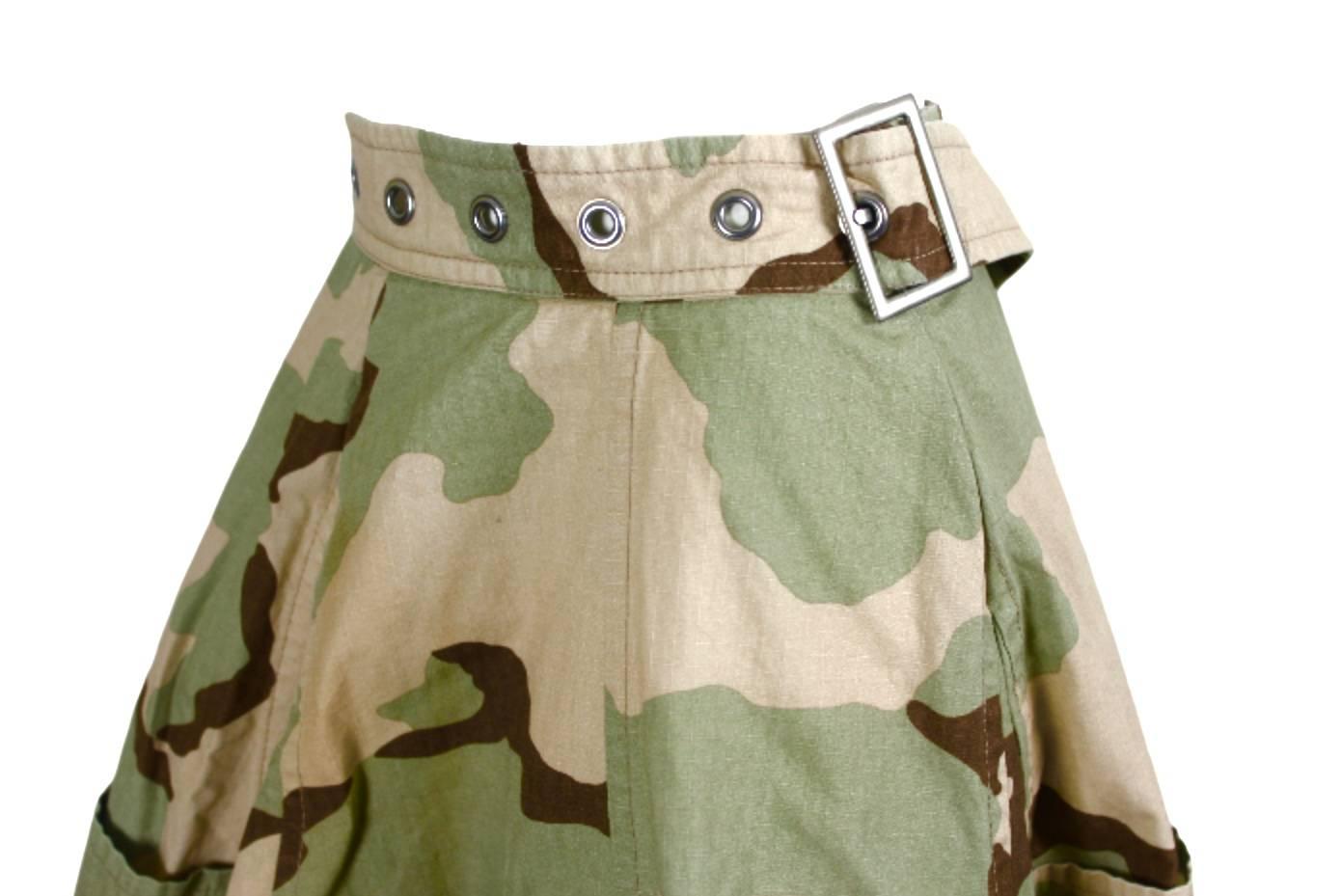 Comme des Garcons Junya Watanabe 2005 Collection Camouflage Jacket Back Skirt 4