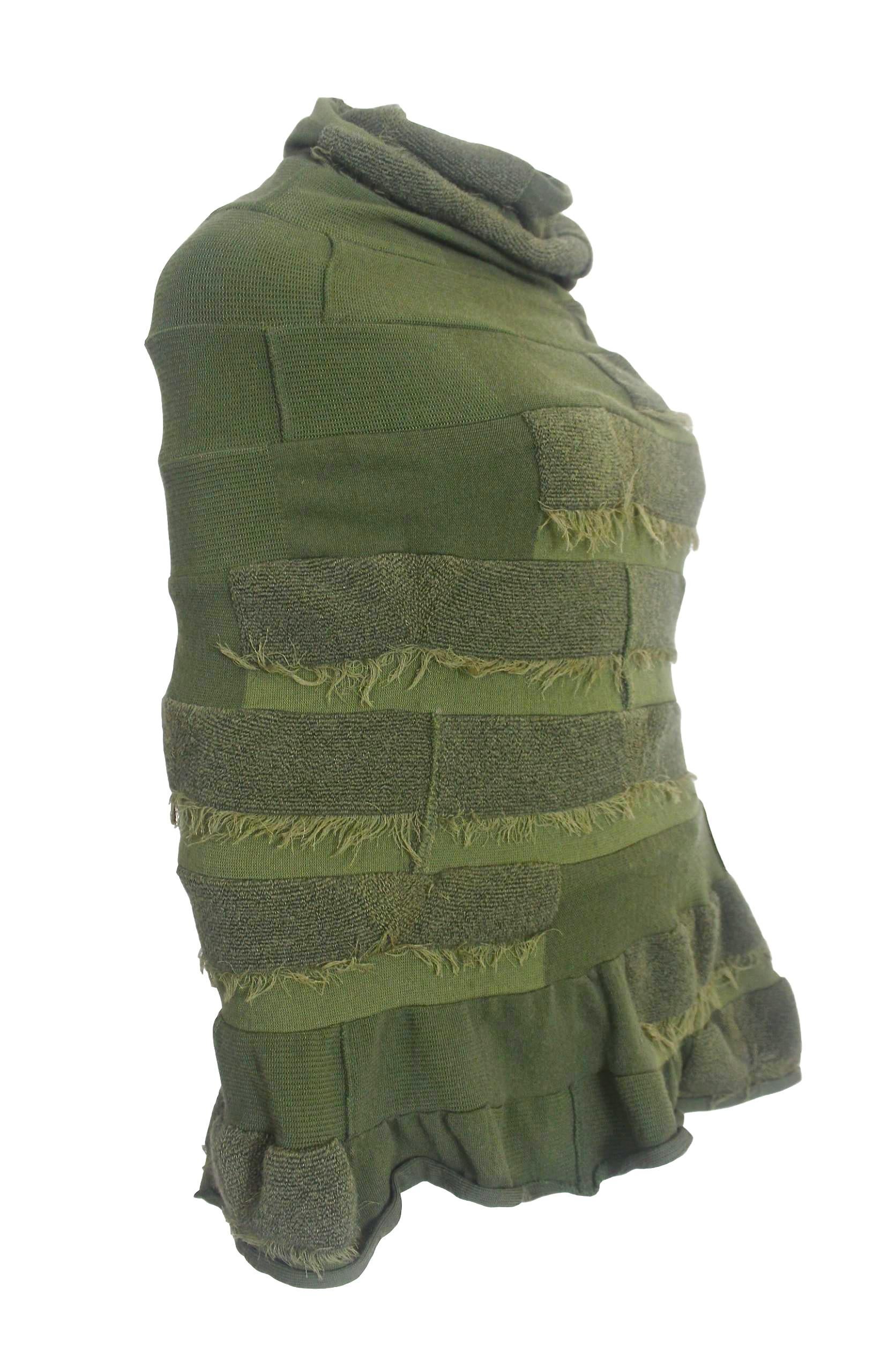 Gray Comme des Garçons Junya Watanabe 2006 Collection Military Knitted Poncho