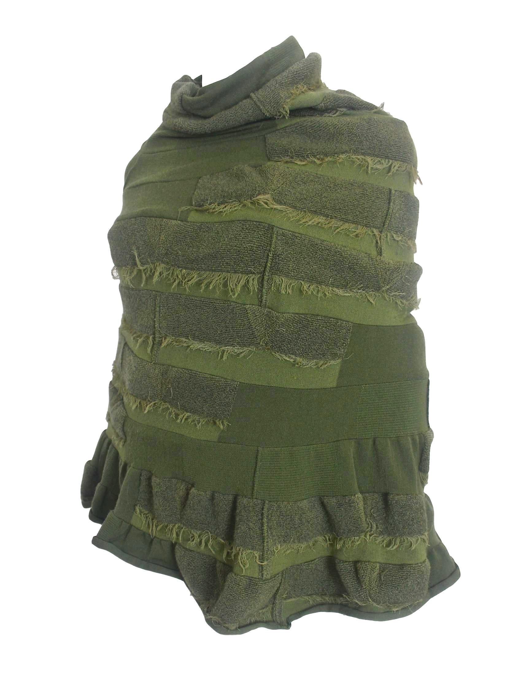 Comme des Garçons Junya Watanabe 2006 Collection Military Knitted Poncho 3