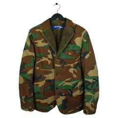 Comme Des Garcons Junya Watanabe Camouflage 2007 Heavy Men Army Blazer Jacket Si