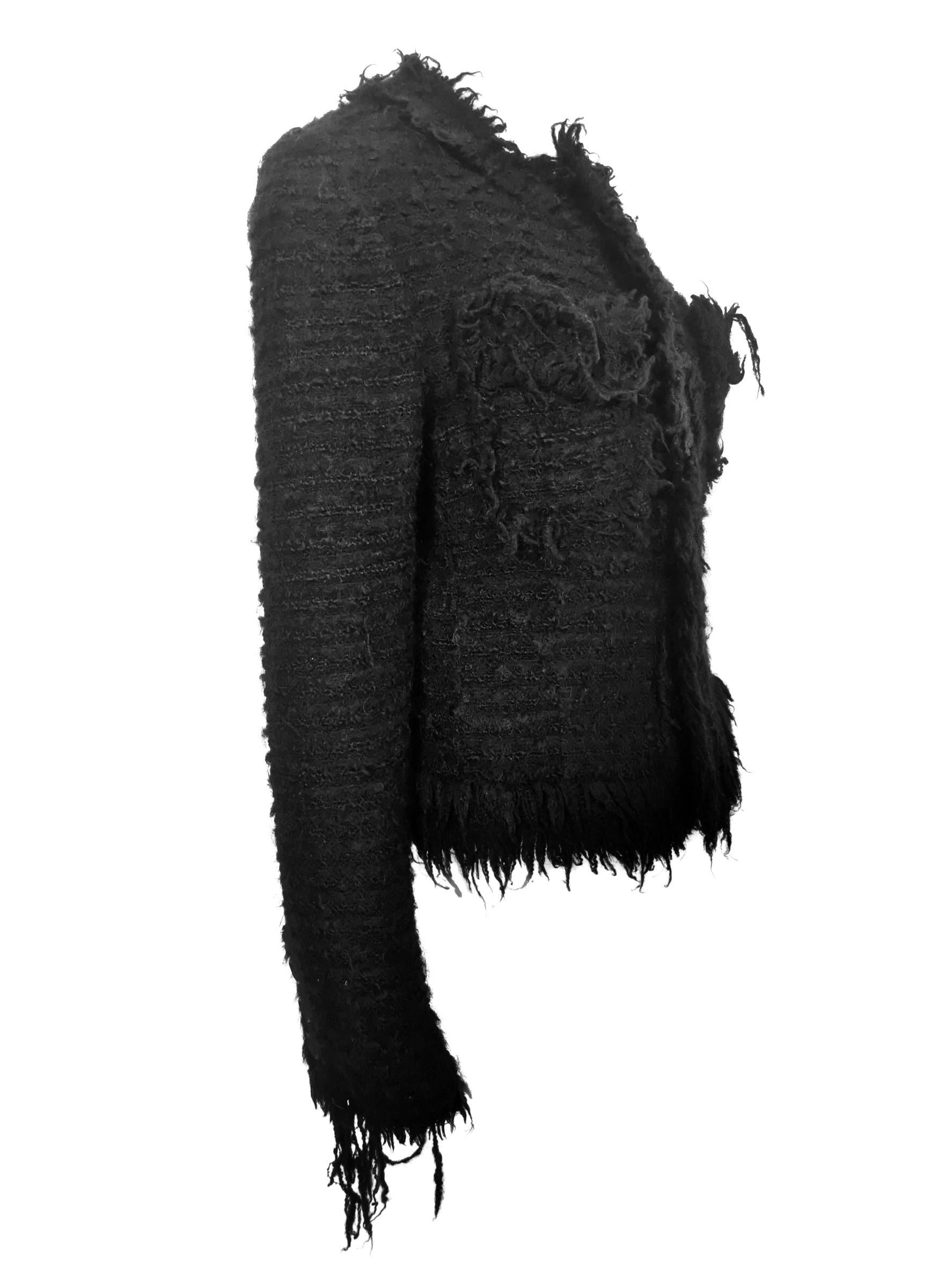 Comme des Garcons Junya Watanabe Cropped Chanel Style Fringed Jacket AD 2003 5