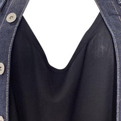 Comme des Garçons Junya Watanabe Denim Vest Dress in Black Wool