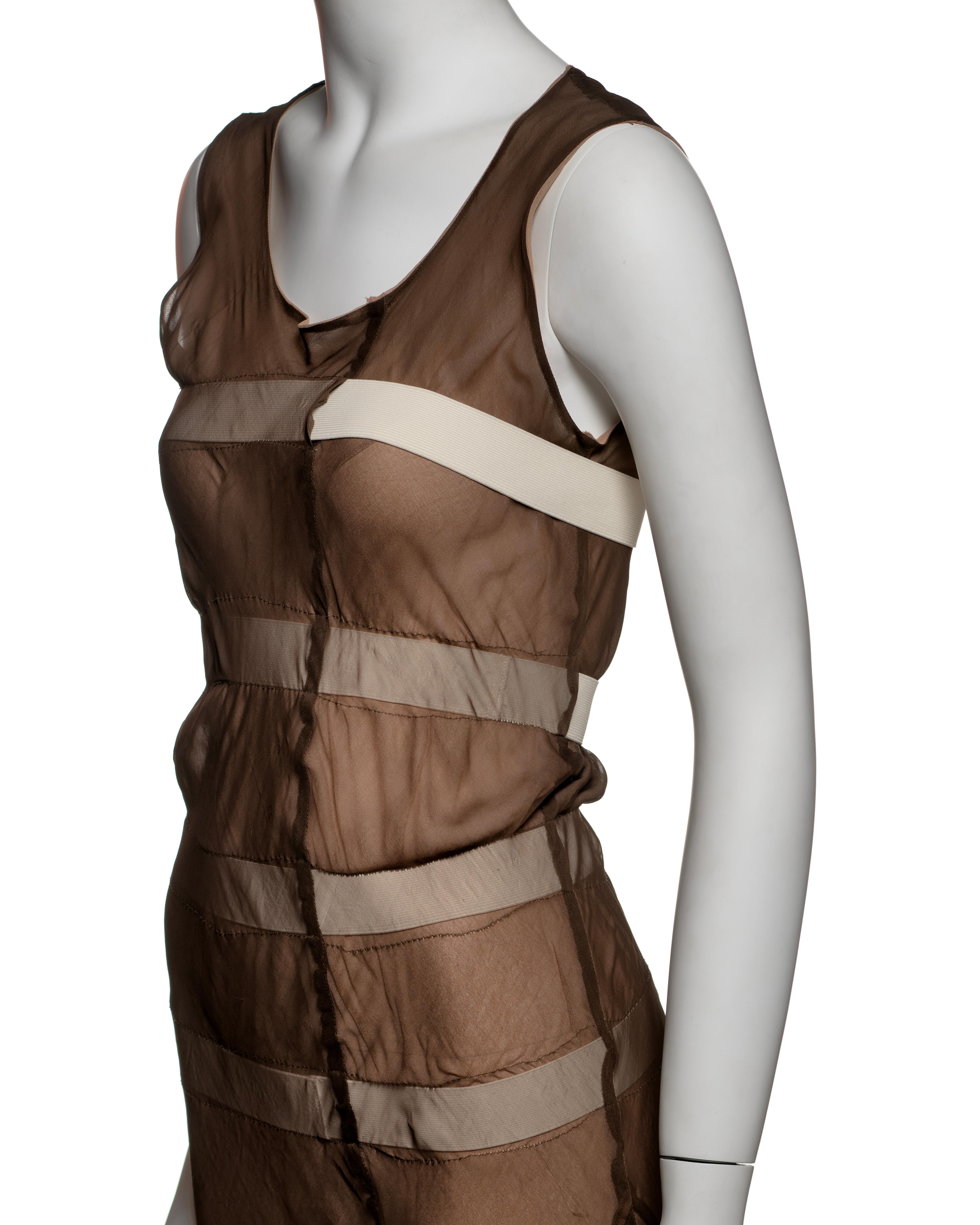 Comme des Garçons Layered Bias-Cut Silk Dress with Elastic Detailing, SS 1994 For Sale 5