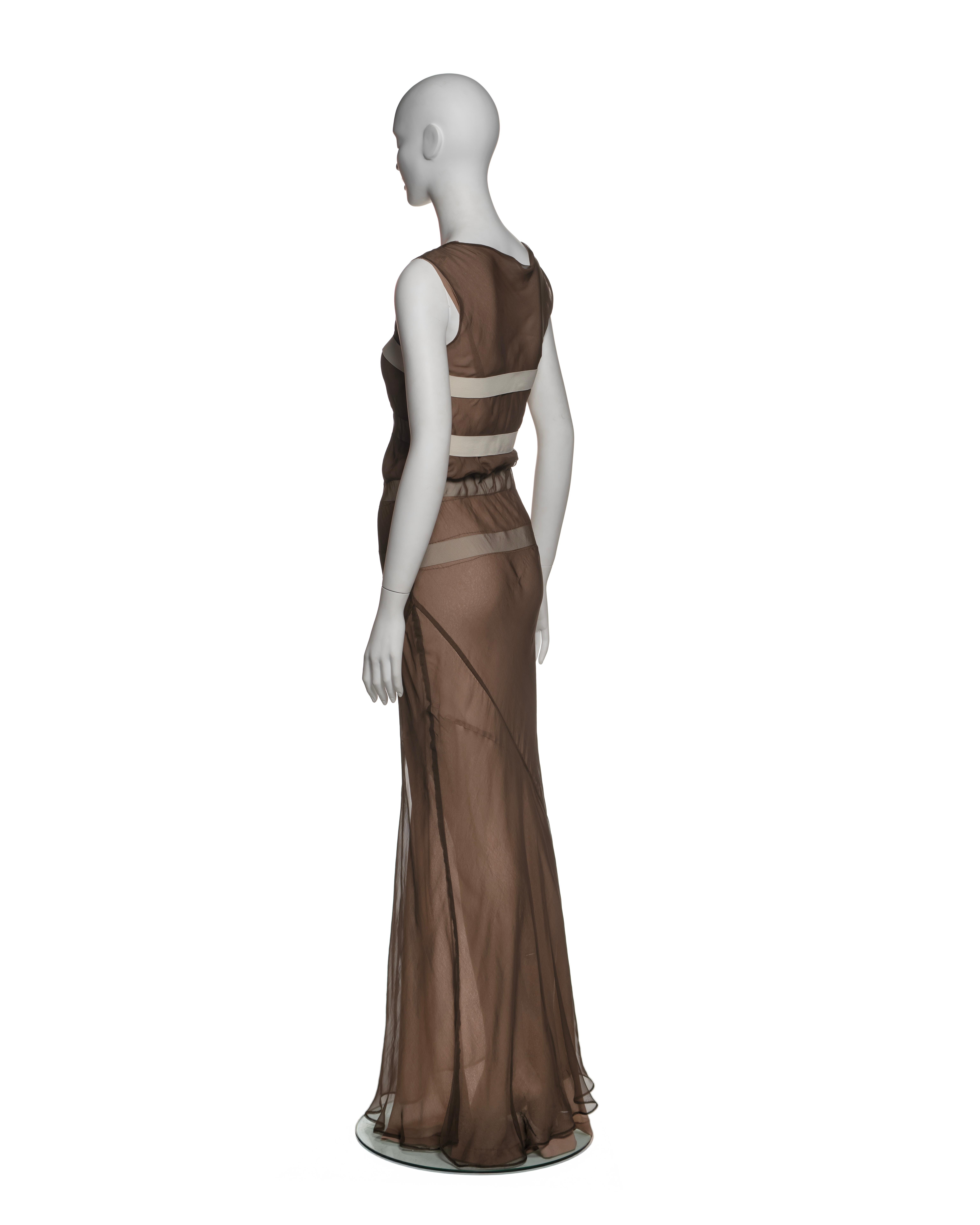 Comme des Garçons Layered Bias-Cut Silk Dress with Elastic Detailing, SS 1994 For Sale 6