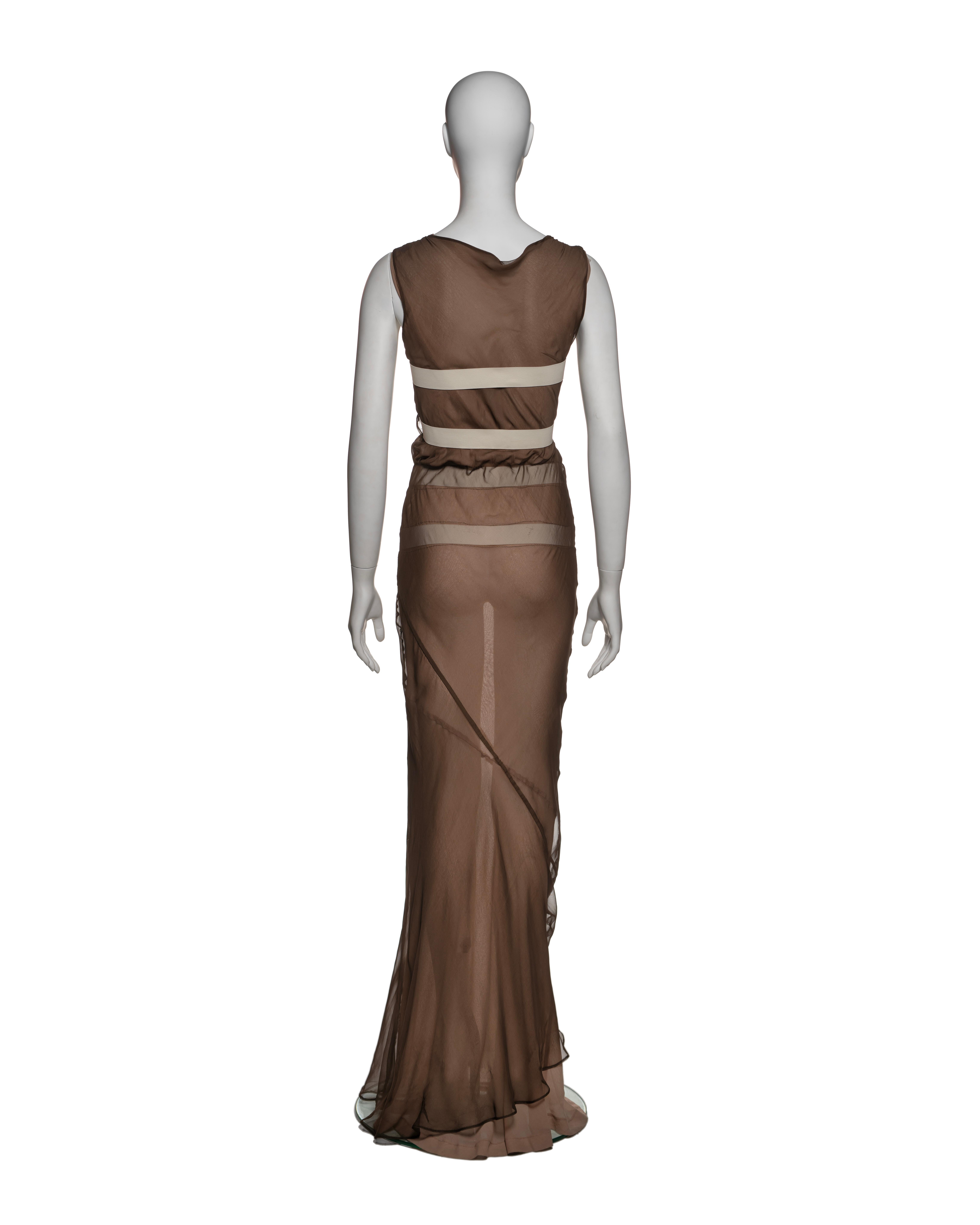 Comme des Garçons Layered Bias-Cut Silk Dress with Elastic Detailing, SS 1994 For Sale 8
