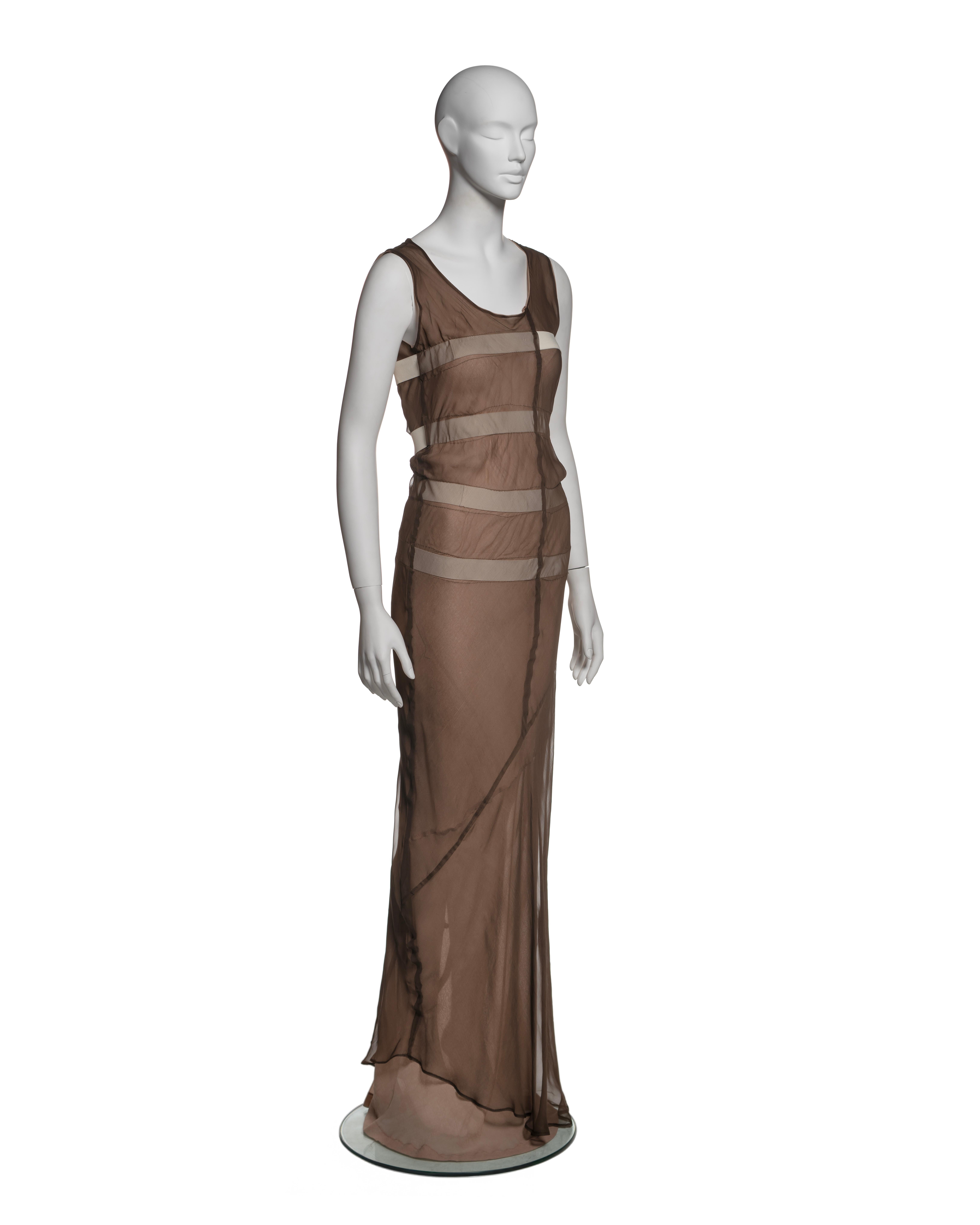 Comme des Garçons Layered Bias-Cut Silk Dress with Elastic Detailing, SS 1994 For Sale 10