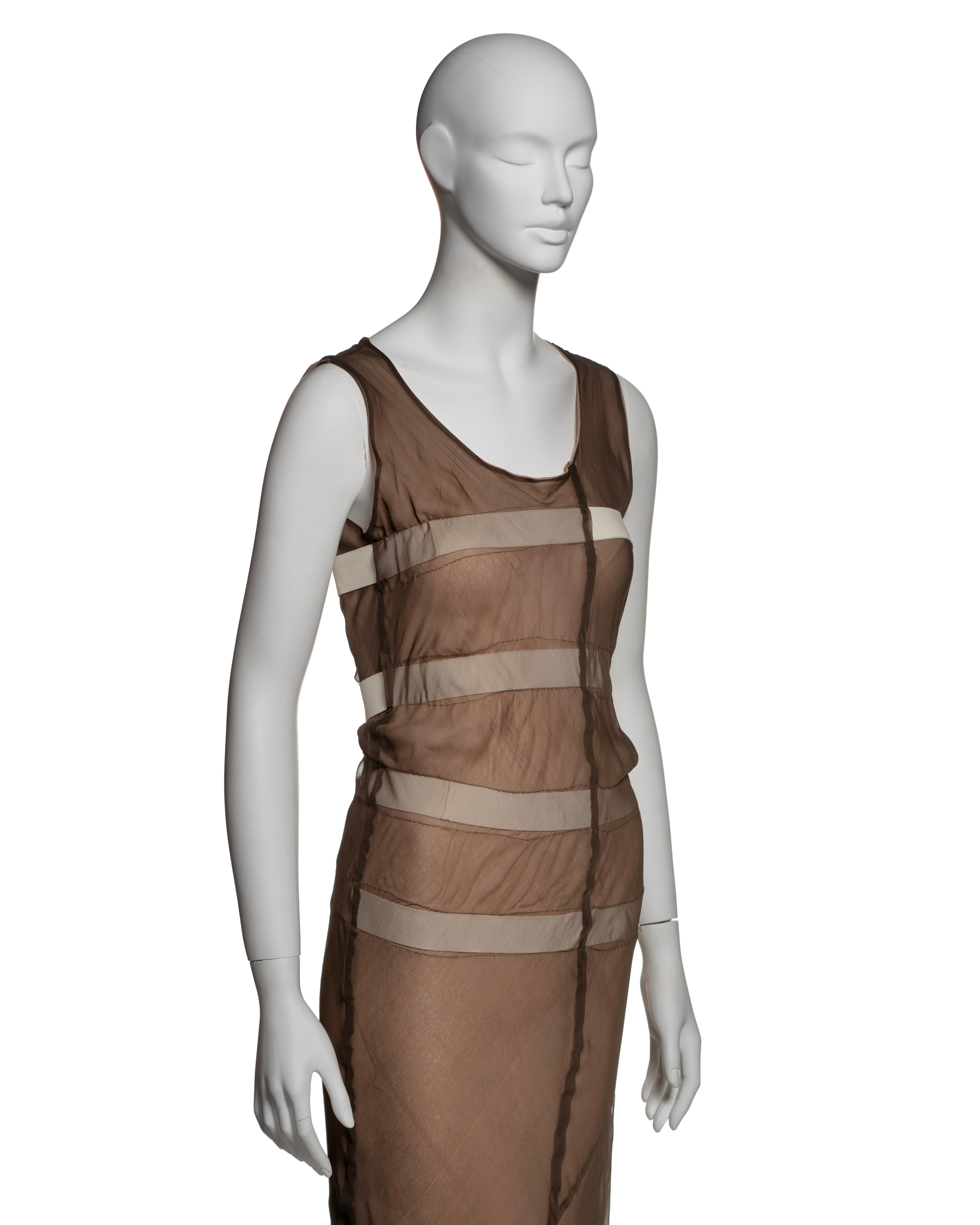 Comme des Garçons Layered Bias-Cut Silk Dress with Elastic Detailing, SS 1994 For Sale 11