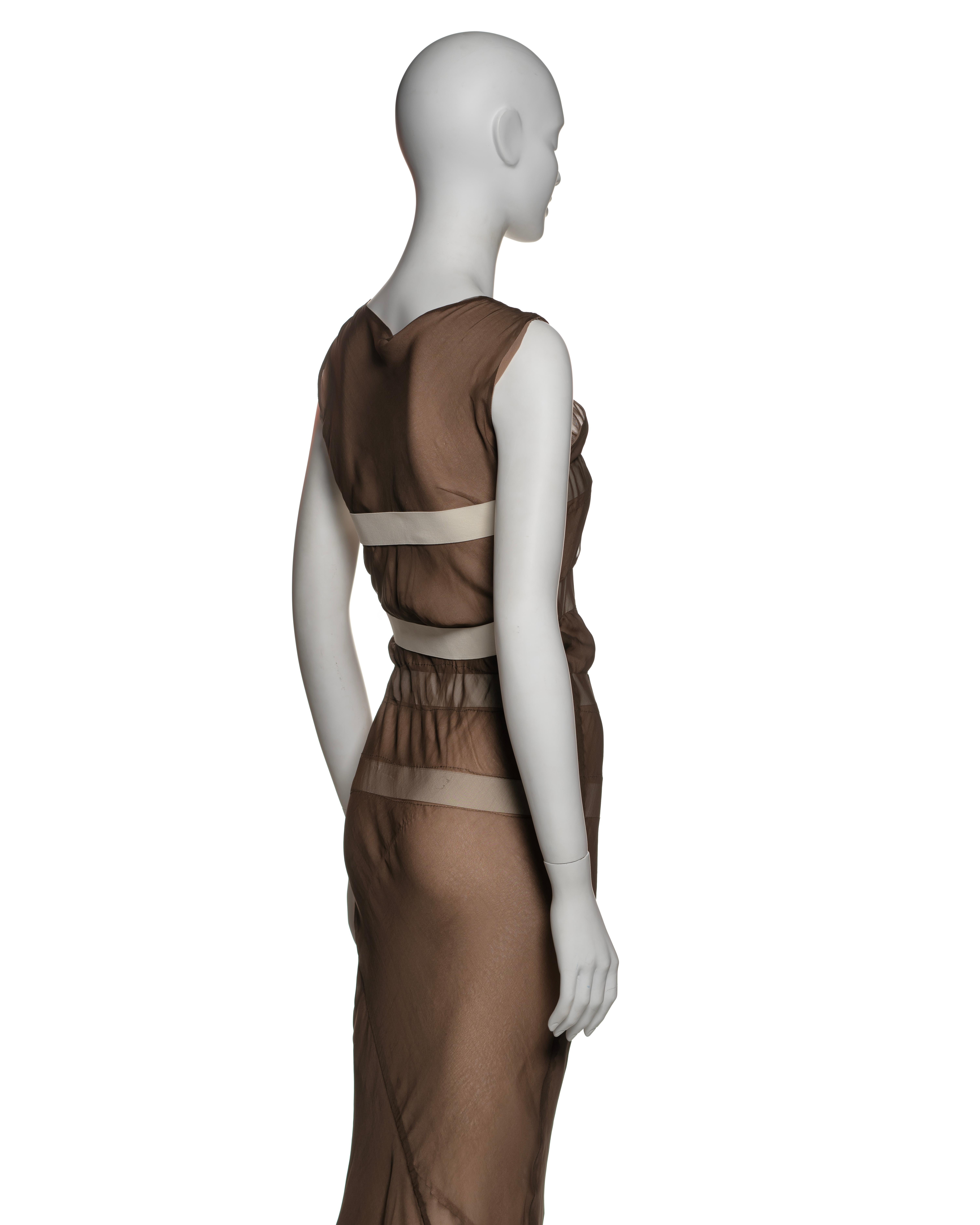 Comme des Garçons Layered Bias-Cut Silk Dress with Elastic Detailing, SS 1994 For Sale 12