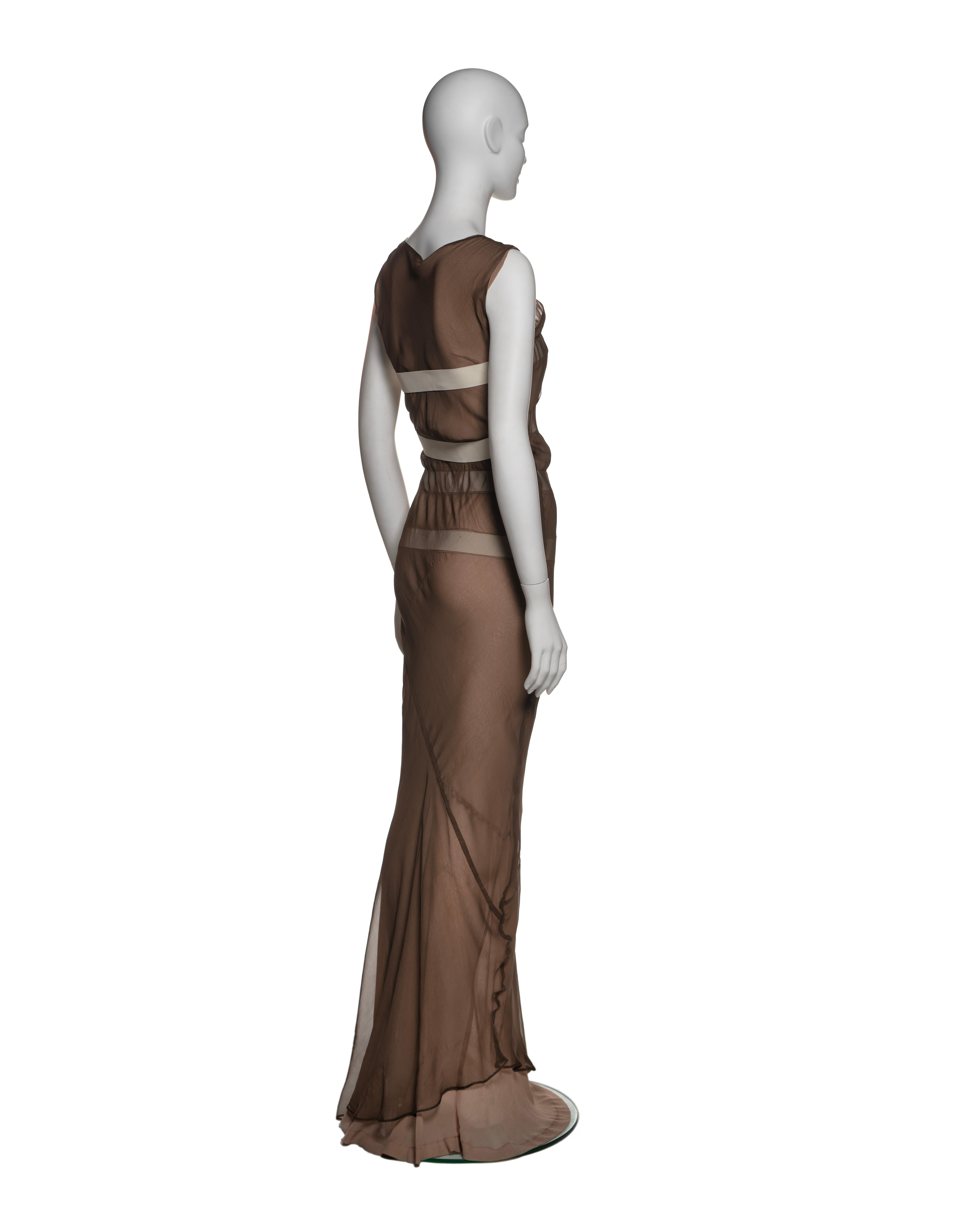 Comme des Garçons Layered Bias-Cut Silk Dress with Elastic Detailing, SS 1994 For Sale 13