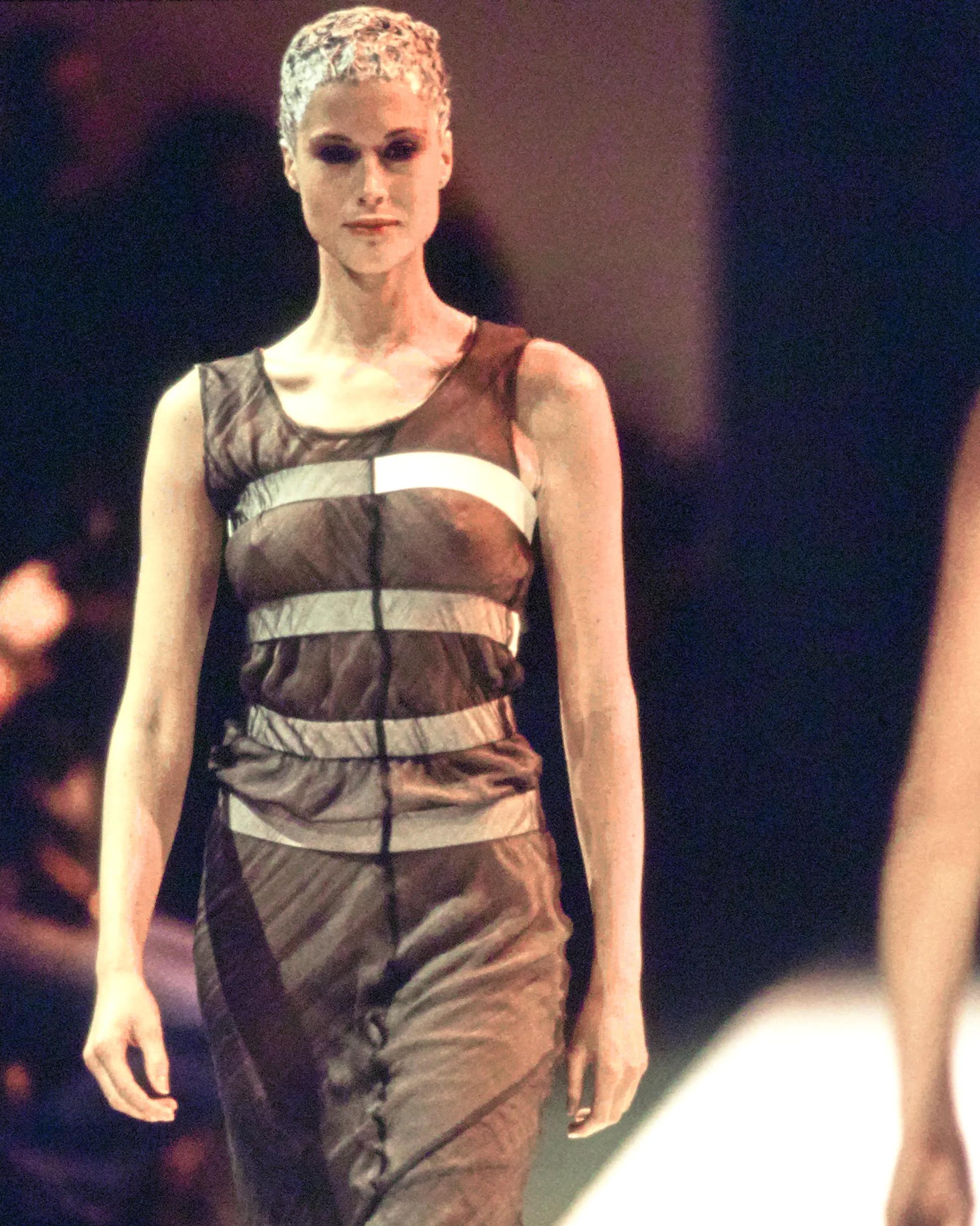 Comme des Garçons Layered Bias-Cut Silk Dress with Elastic Detailing, SS 1994 For Sale 1