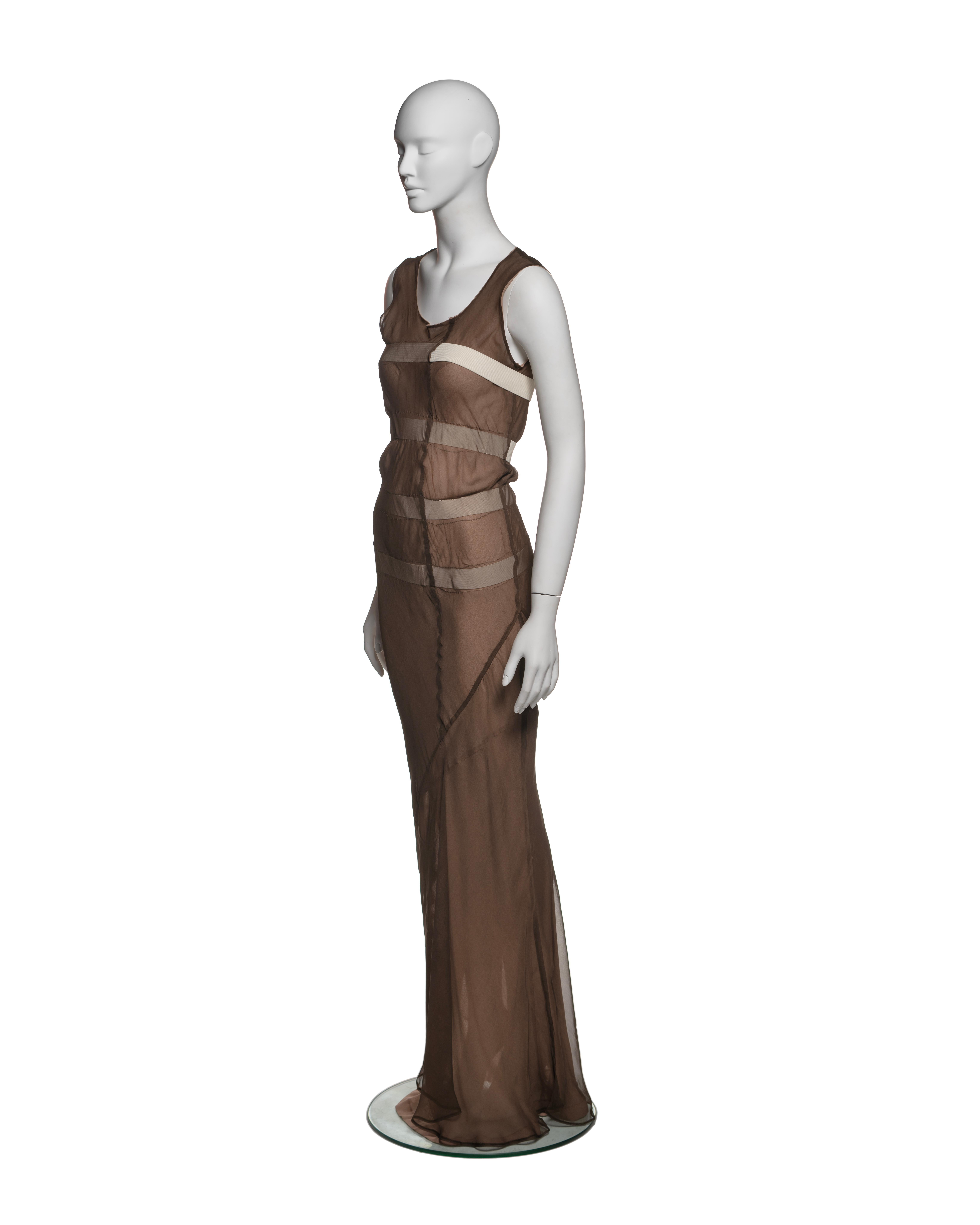 Comme des Garçons Layered Bias-Cut Silk Dress with Elastic Detailing, SS 1994 For Sale 3