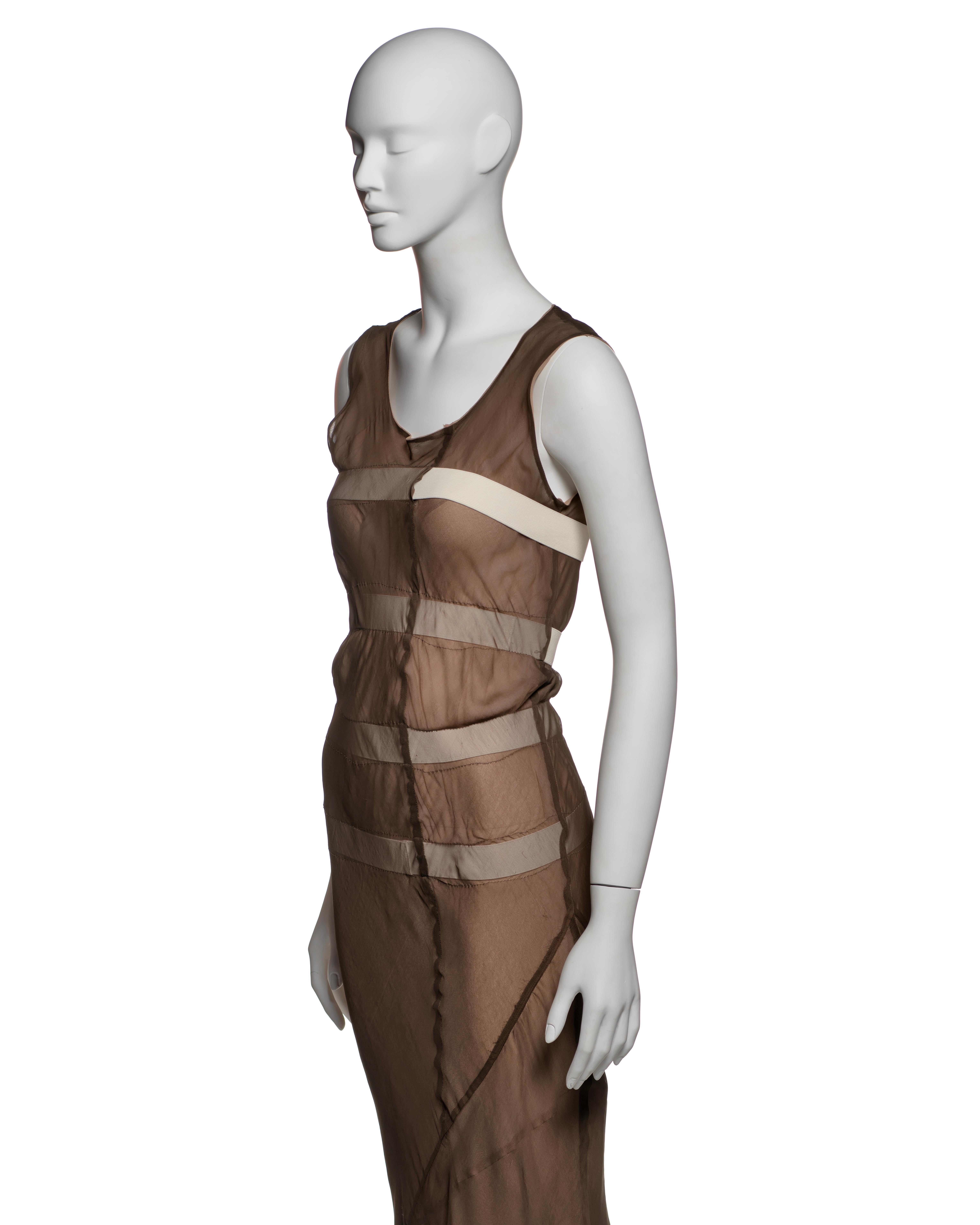 Comme des Garçons Layered Bias-Cut Silk Dress with Elastic Detailing, SS 1994 For Sale 4