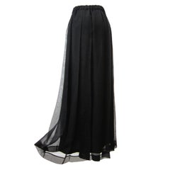 Comme des Garcons Layered Pleated Black Skirt AD 1996