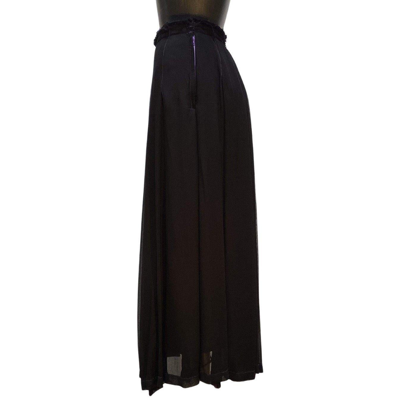 Black Comme Des Garçons Layered Skirt For Sale