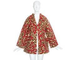 Comme des Garcons leopard print felt 2D coat, fw 2012
