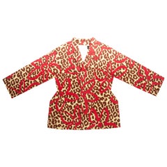 Comme des Garcons leopard print felt 2D coat, fw 2012