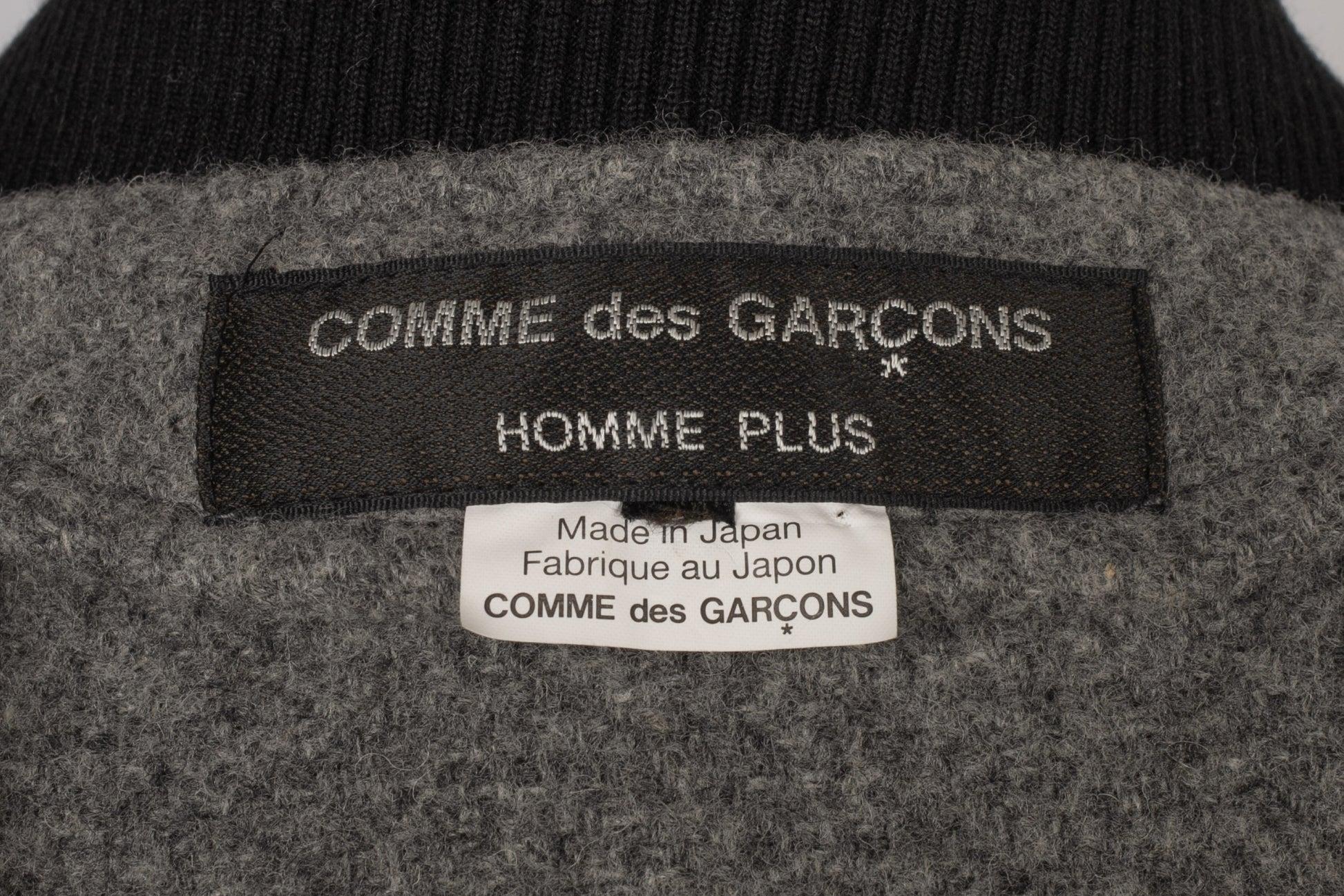 Comme Des Garçons Cappotto lungo in lana grigio in vendita 5
