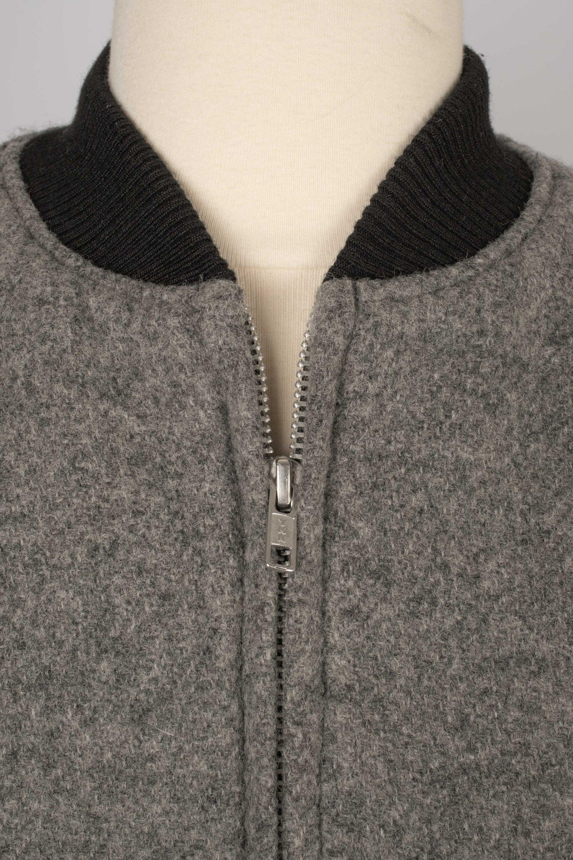 Donna Comme Des Garçons Cappotto lungo in lana grigio in vendita