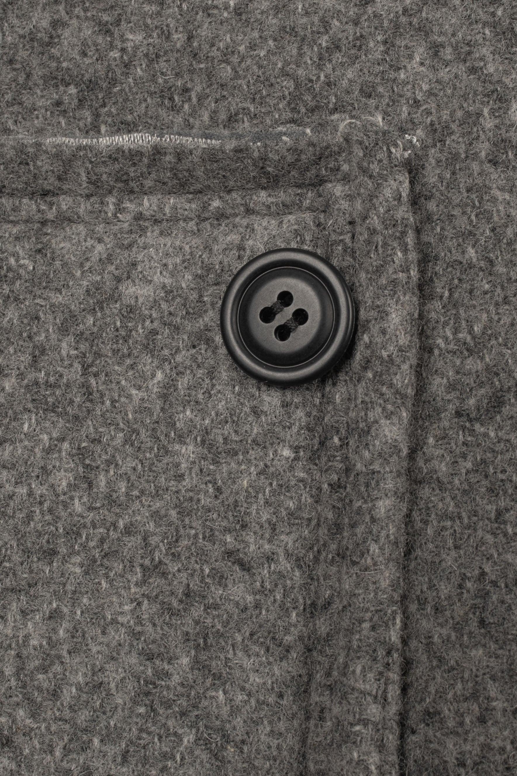 Comme Des Garçons Cappotto lungo in lana grigio in vendita 1