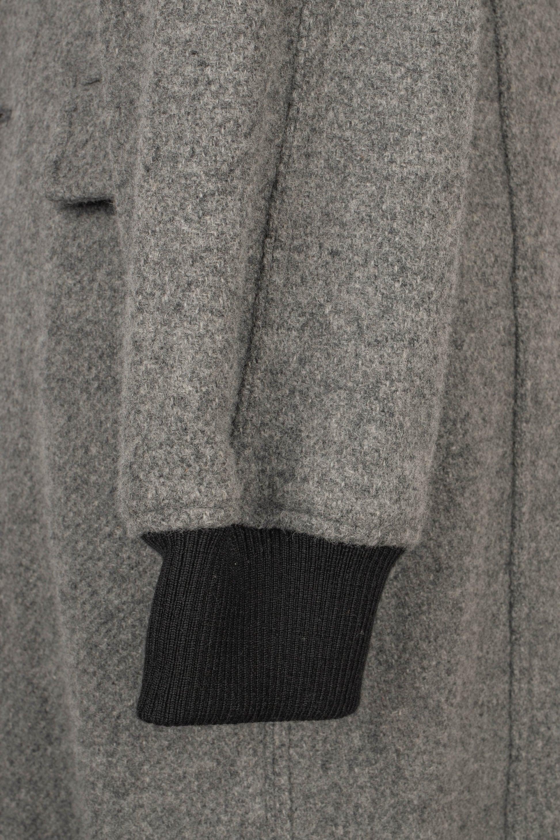 Comme Des Garçons Cappotto lungo in lana grigio in vendita 2