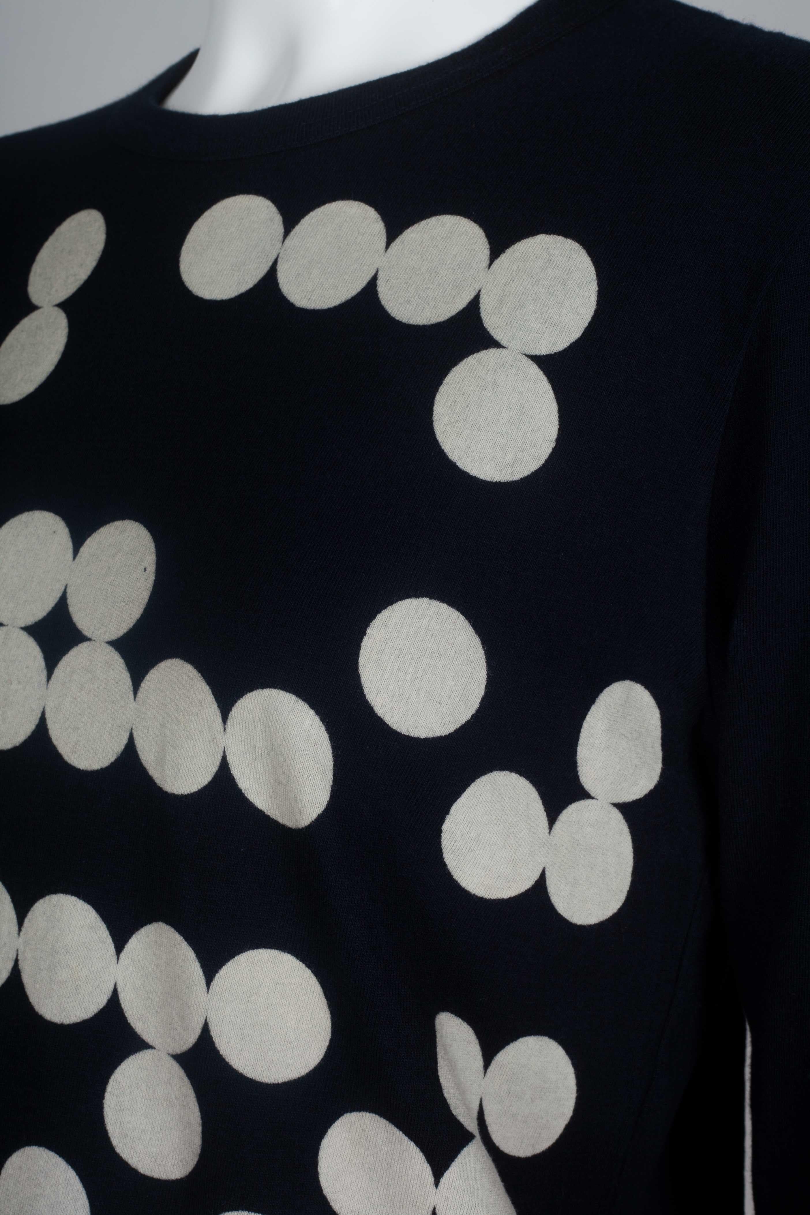 Women's or Men's Comme des Garçons Long Sleeve Cotton Shirt with Circles, 2009