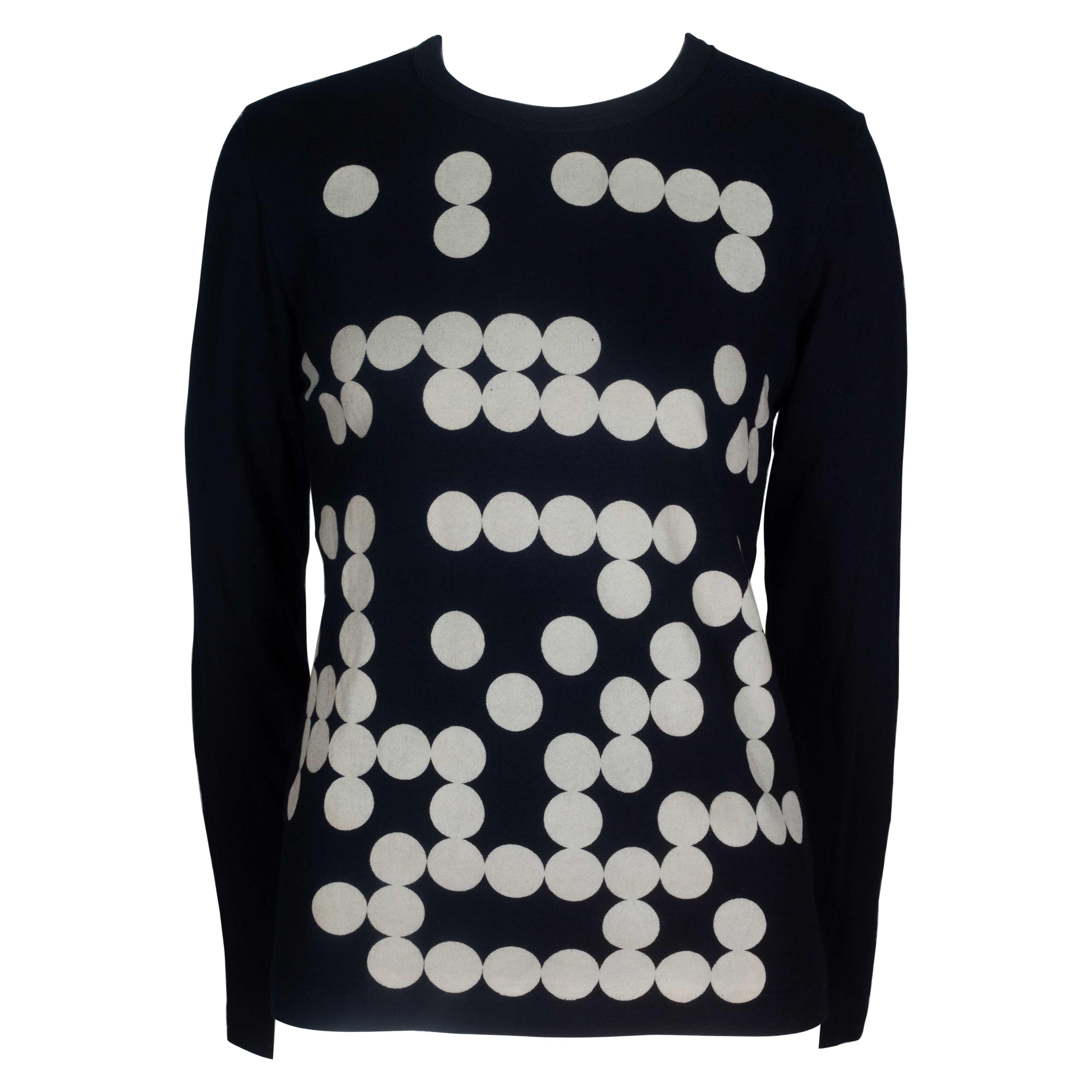 Comme des Garçons Long Sleeve Cotton Shirt with Circles, 2009
